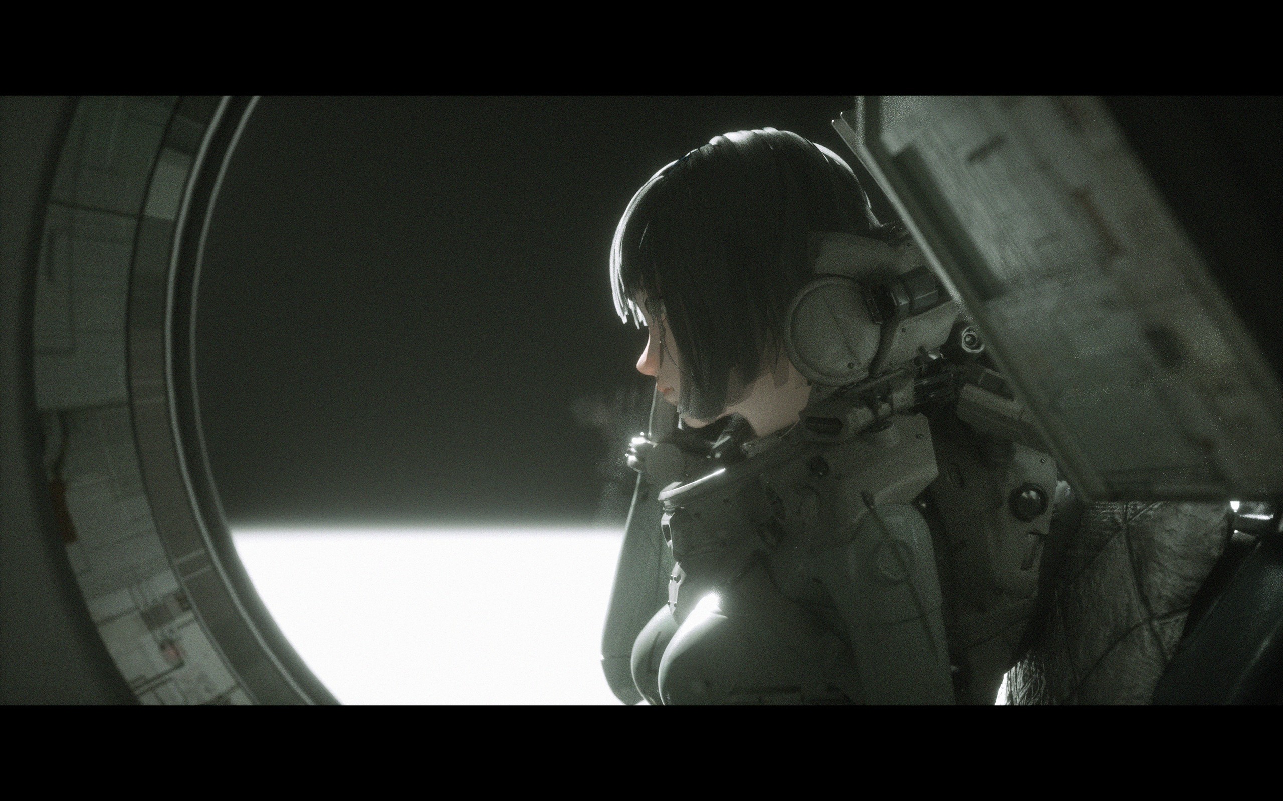 Character from Knights of Sidonia in a space suit HD Wallpaper