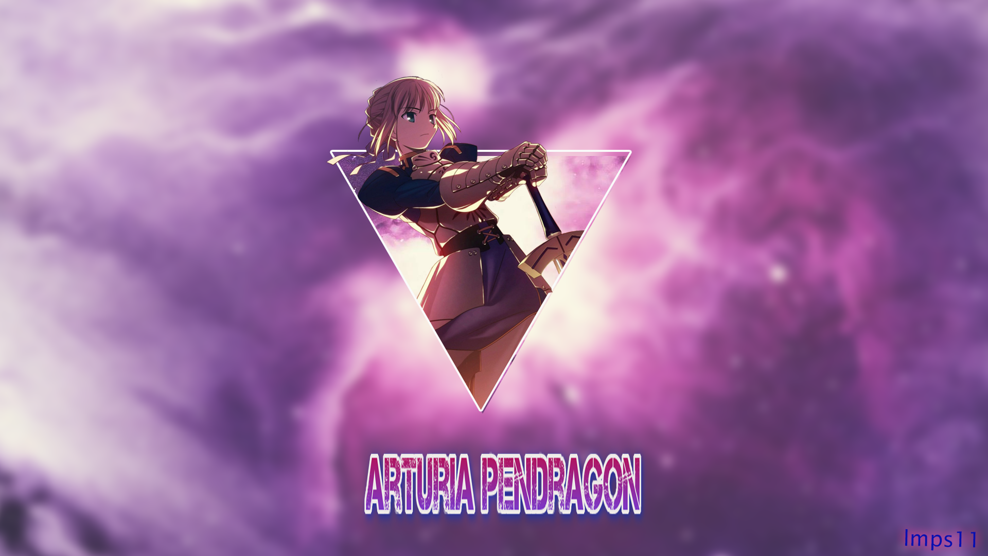 Arturia Pendragon from Fate Series HD Wallpaper