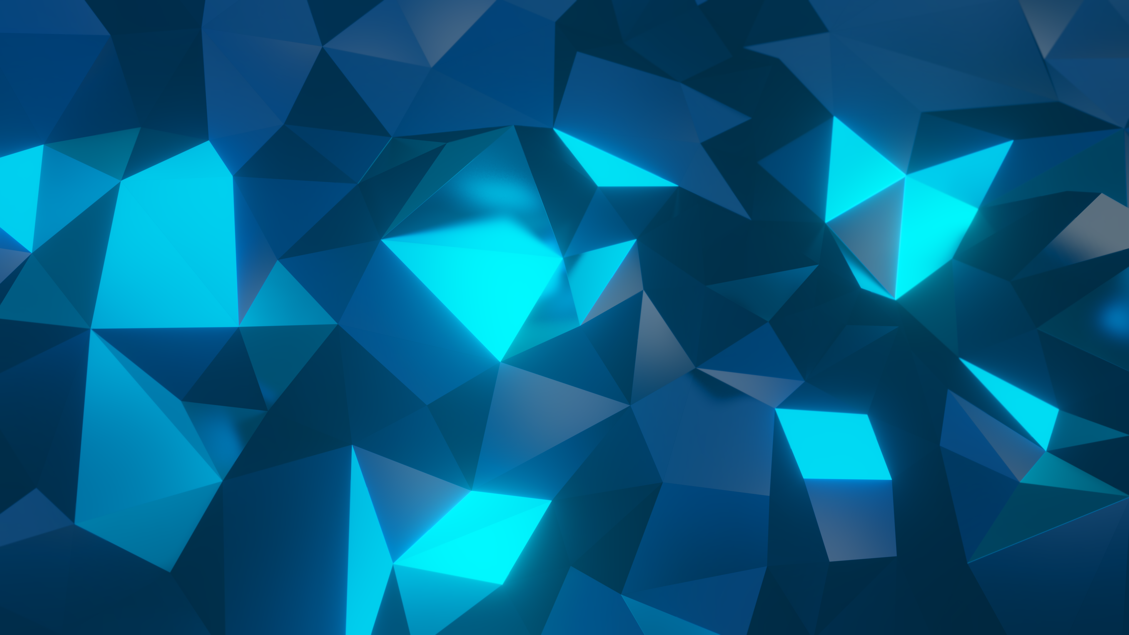 4K 3D Abstract Low Poly Polygon Art HD Wallpaper