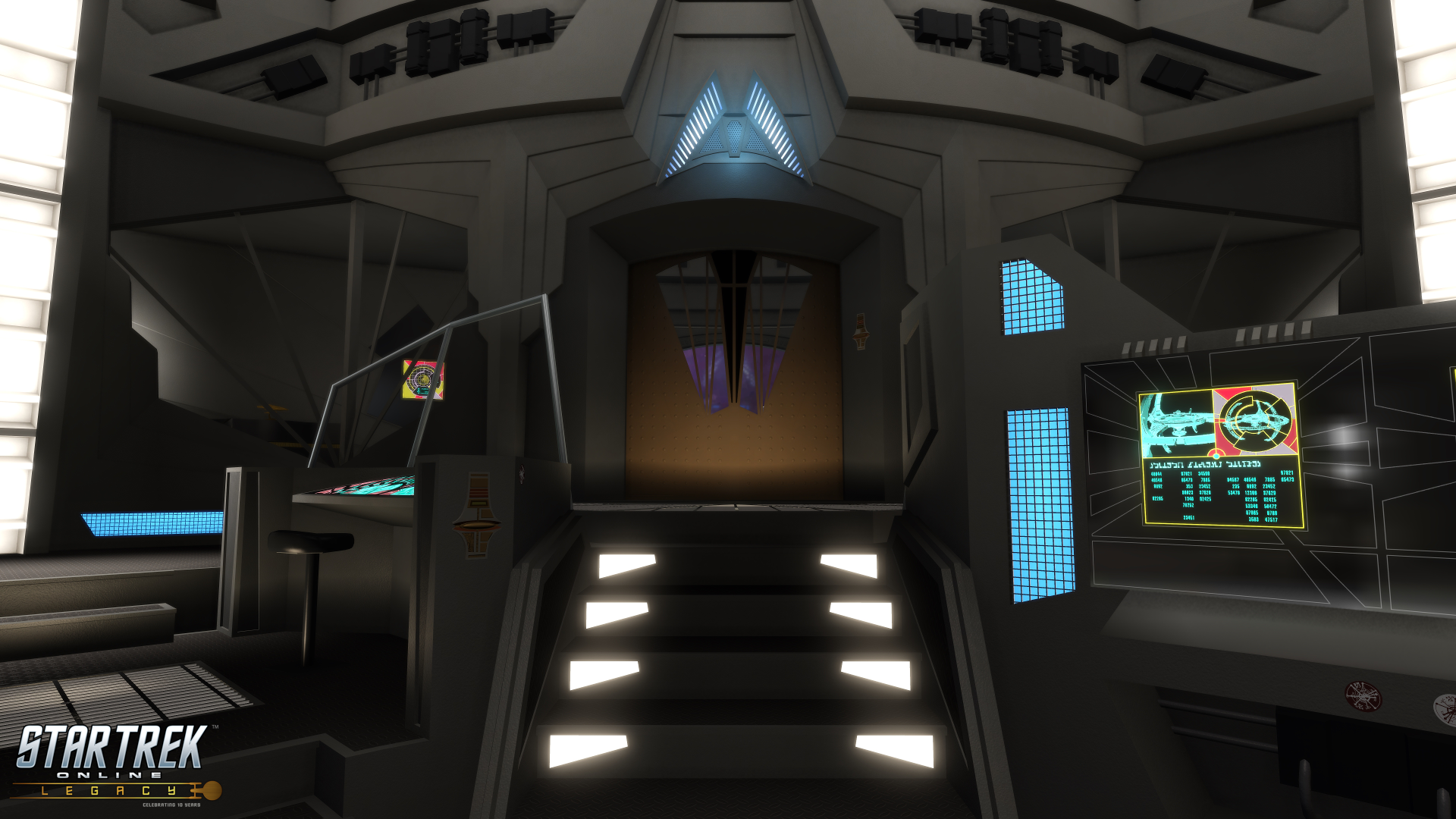 Star Trek Online bridge interior HD Wallpaper