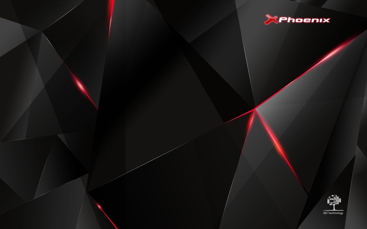 Phoenix Technology Abstract Geometric Digital Art HD Wallpaper