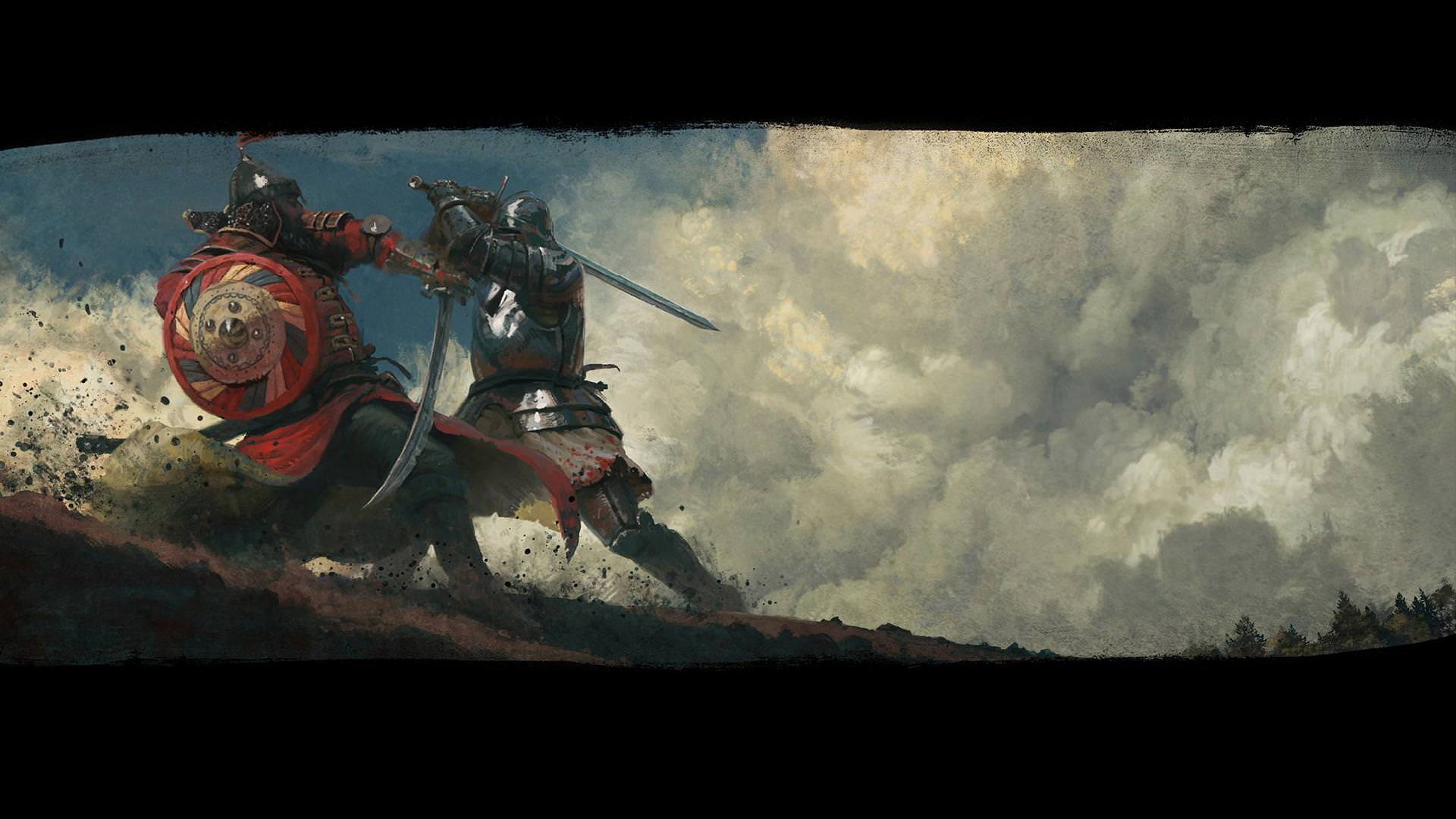 Knights fighting in Kingdom Come: Deliverance artwork HD Wallpaper