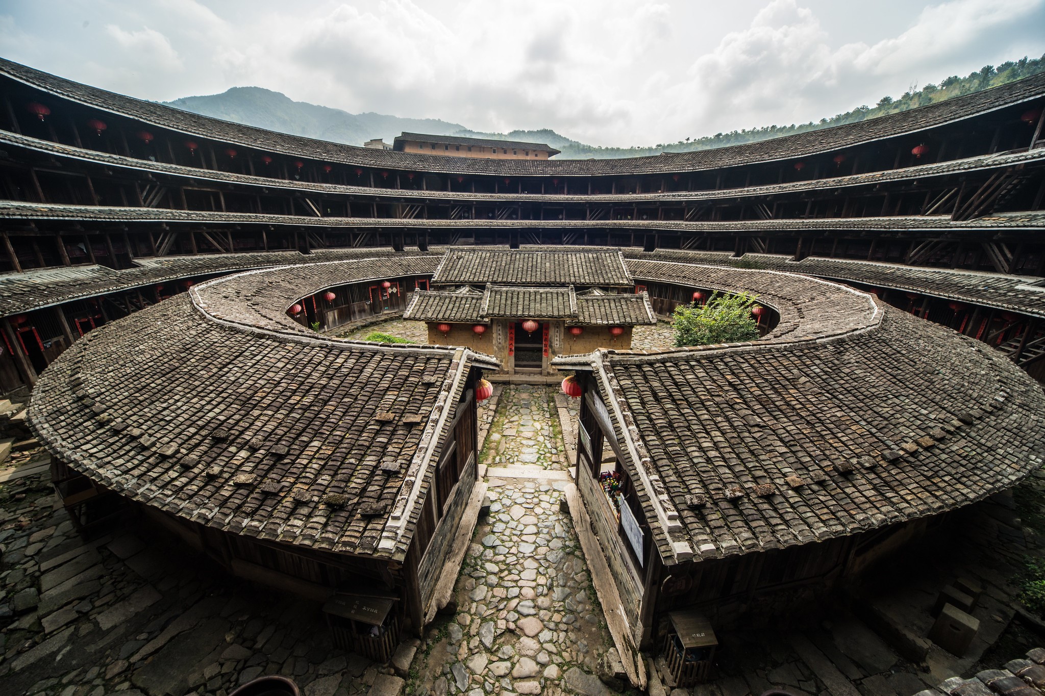 Fujian Tulou Earth Buildings in China HD Wallpaper