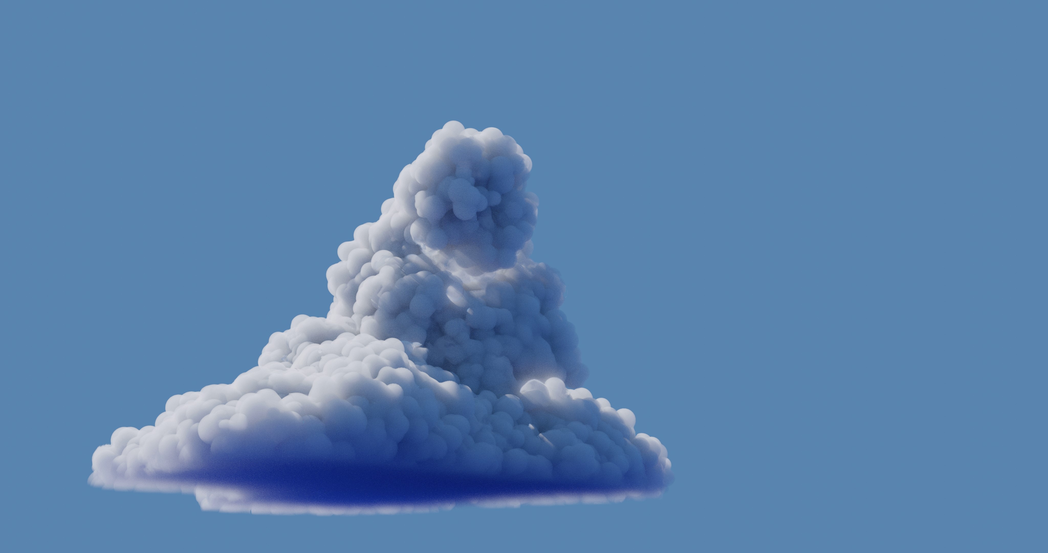 4K 3D Animation of a Large Cloud Formation HD Wallpaper