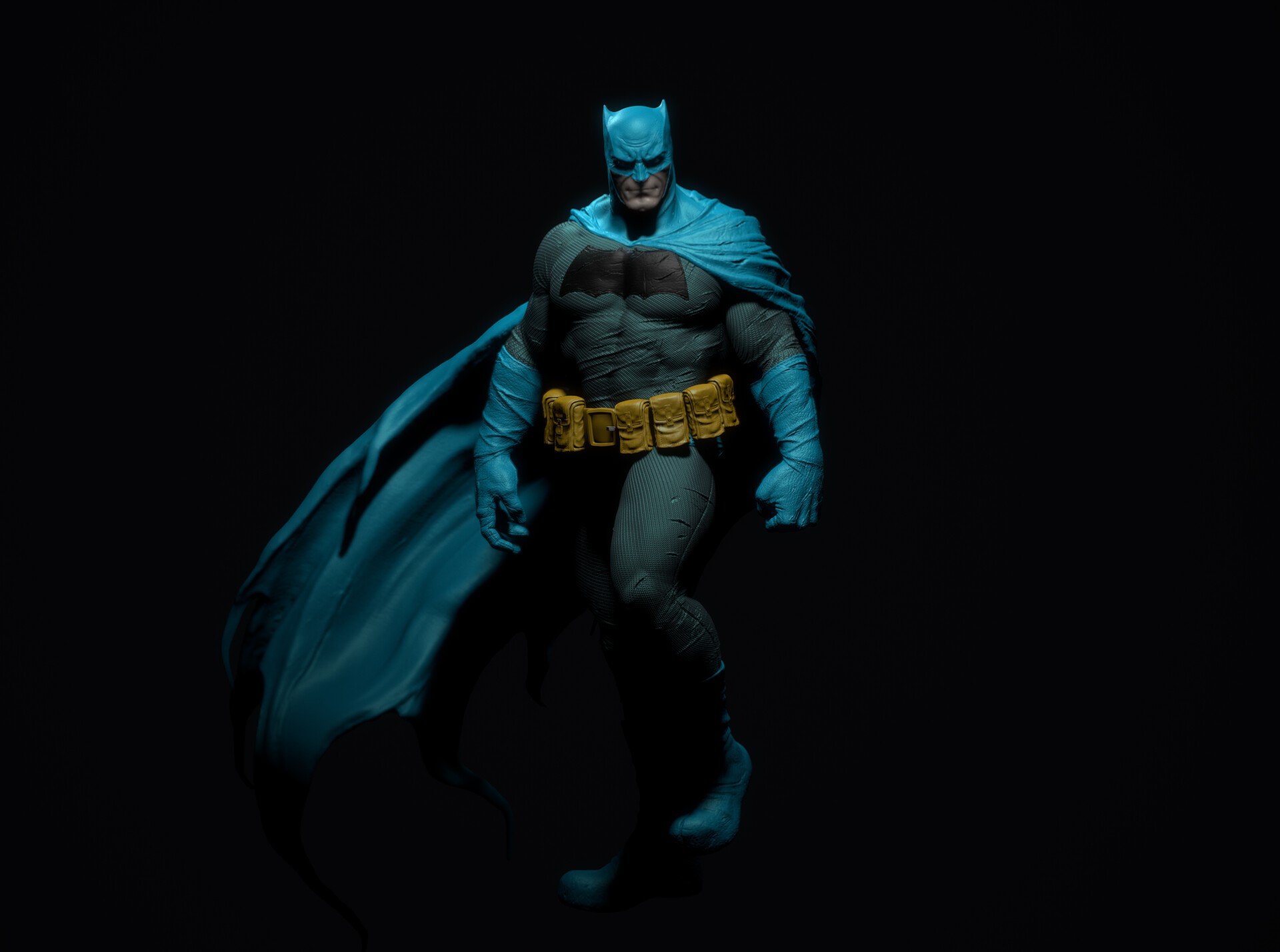 Batman from The Dark Knight artwork HD Wallpaper