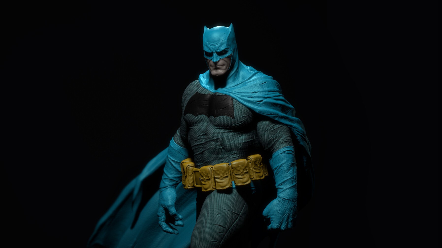 Batman from The Dark Knight digital artwork HD Wallpaper