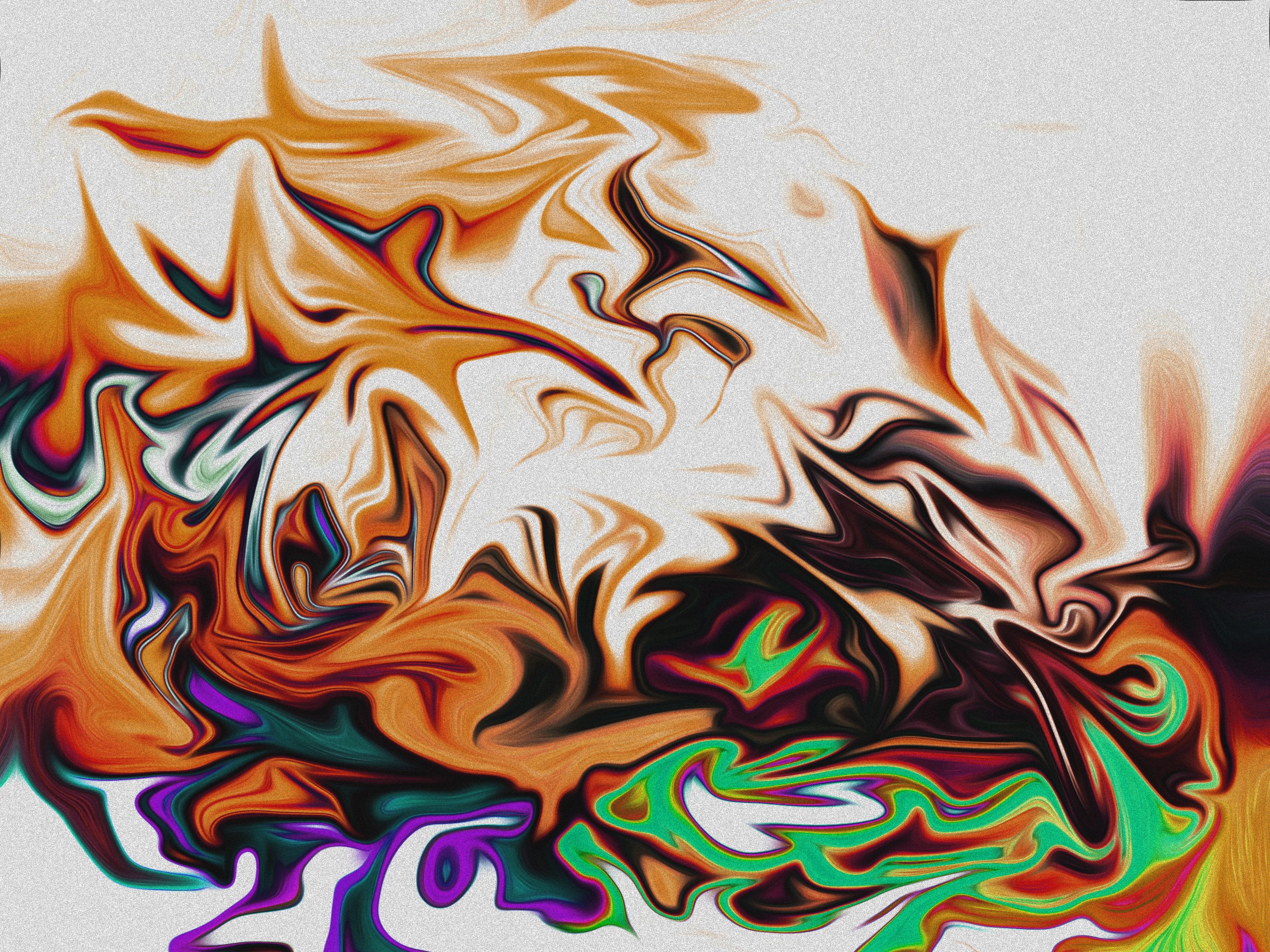 Colorful abstract liquid fluid digital art HD Wallpaper