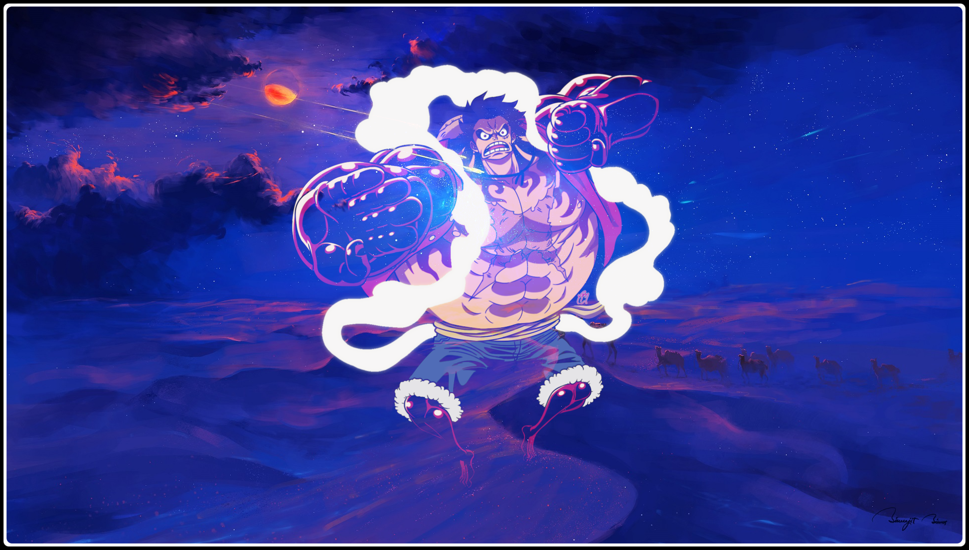 Monkey D. Luffy from One Piece in Gear Third HD Wallpaper