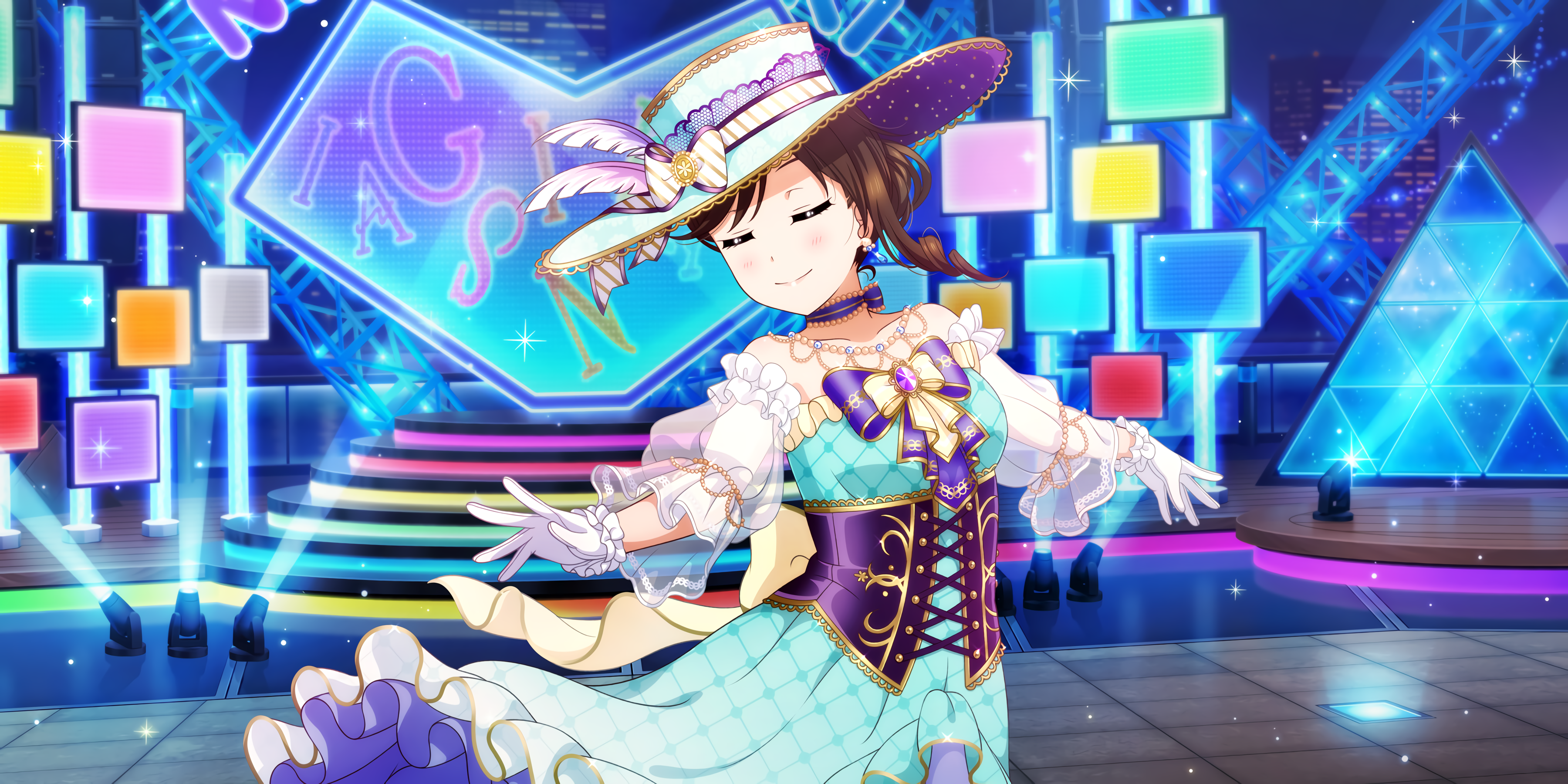Osaka Shizuku from Love Live! Series on stage HD Wallpaper