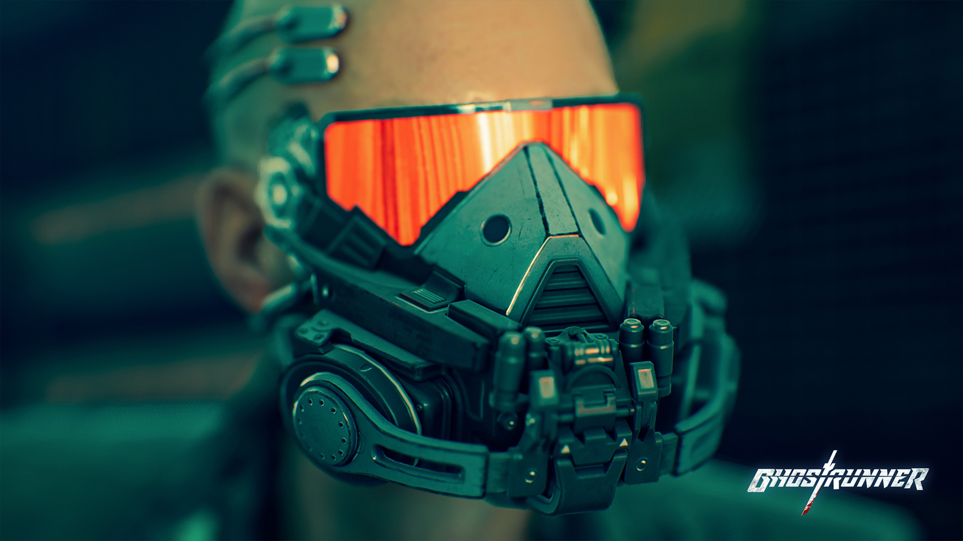 4K screenshot from the video game Ghostrunner HD Wallpaper