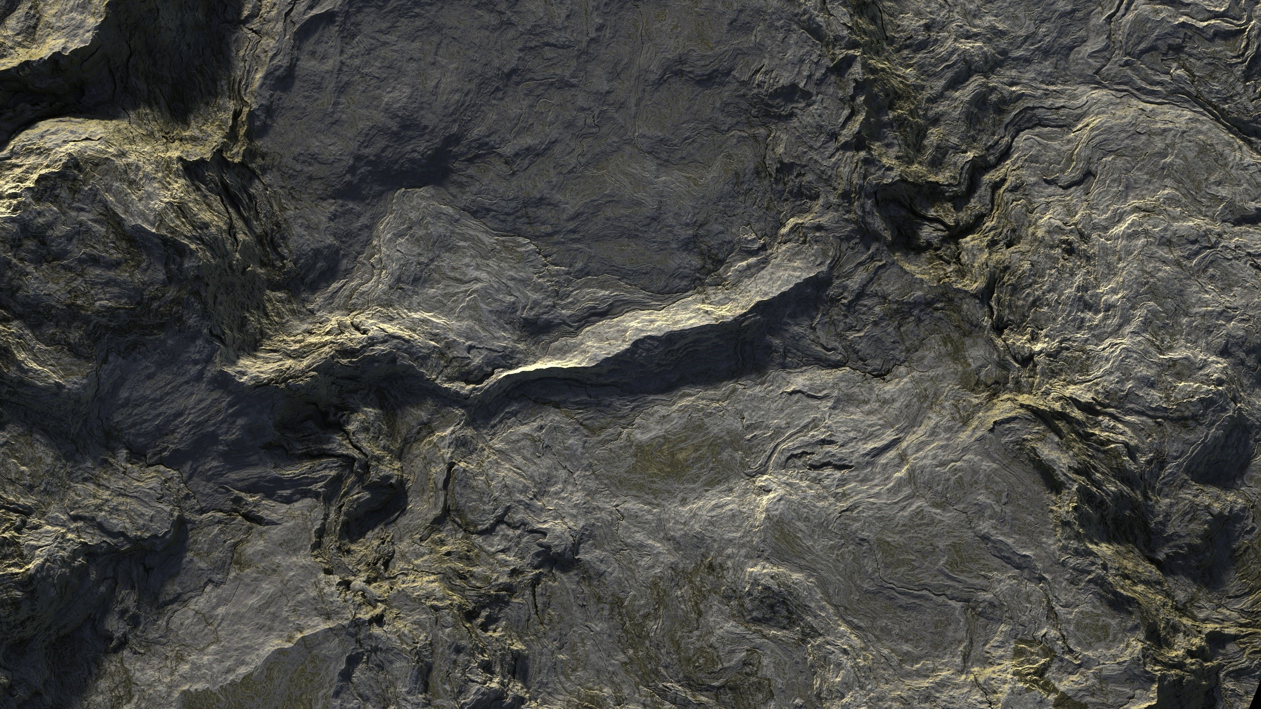 Close-up view of dark gray rocky mountain surface HD Wallpaper