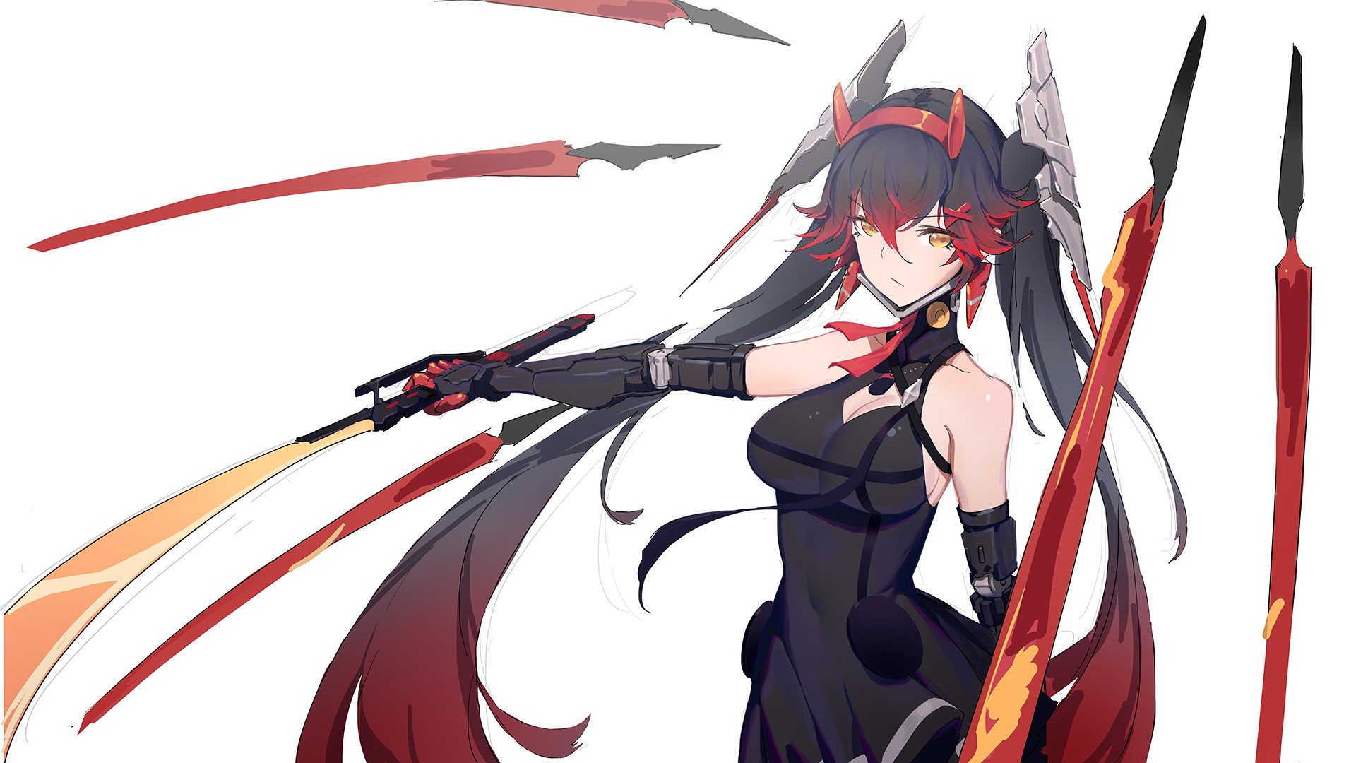 Huang from Punishing: Gray Raven with swords HD Wallpaper