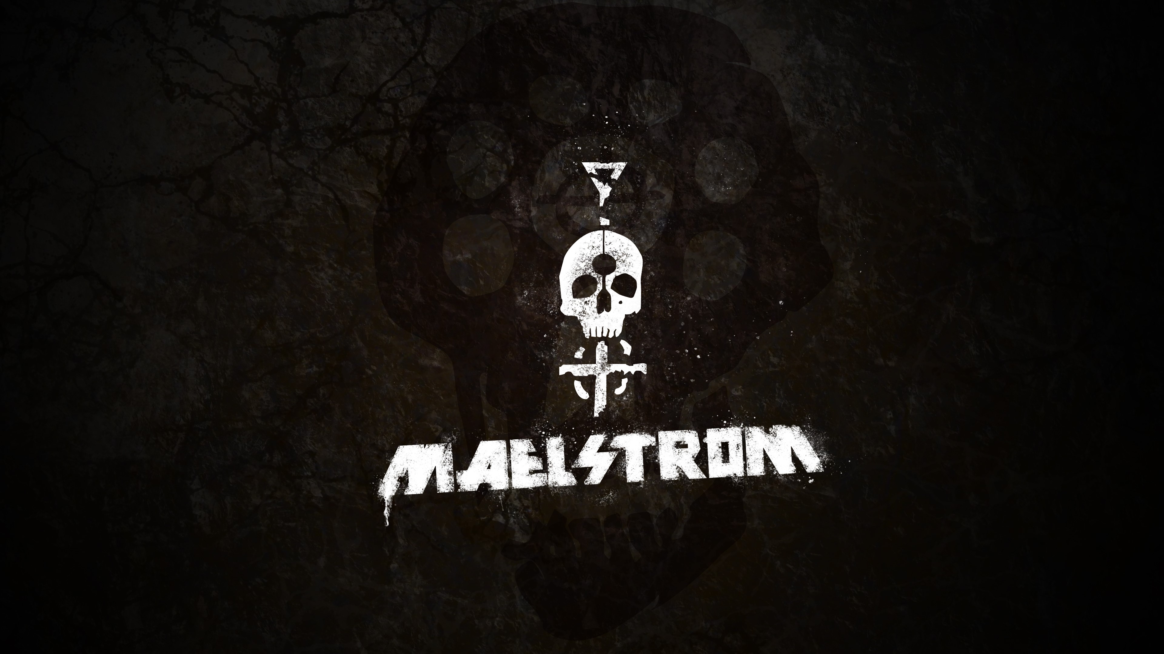 Maelstrom skull logo from Cyberpunk 2077 HD Wallpaper