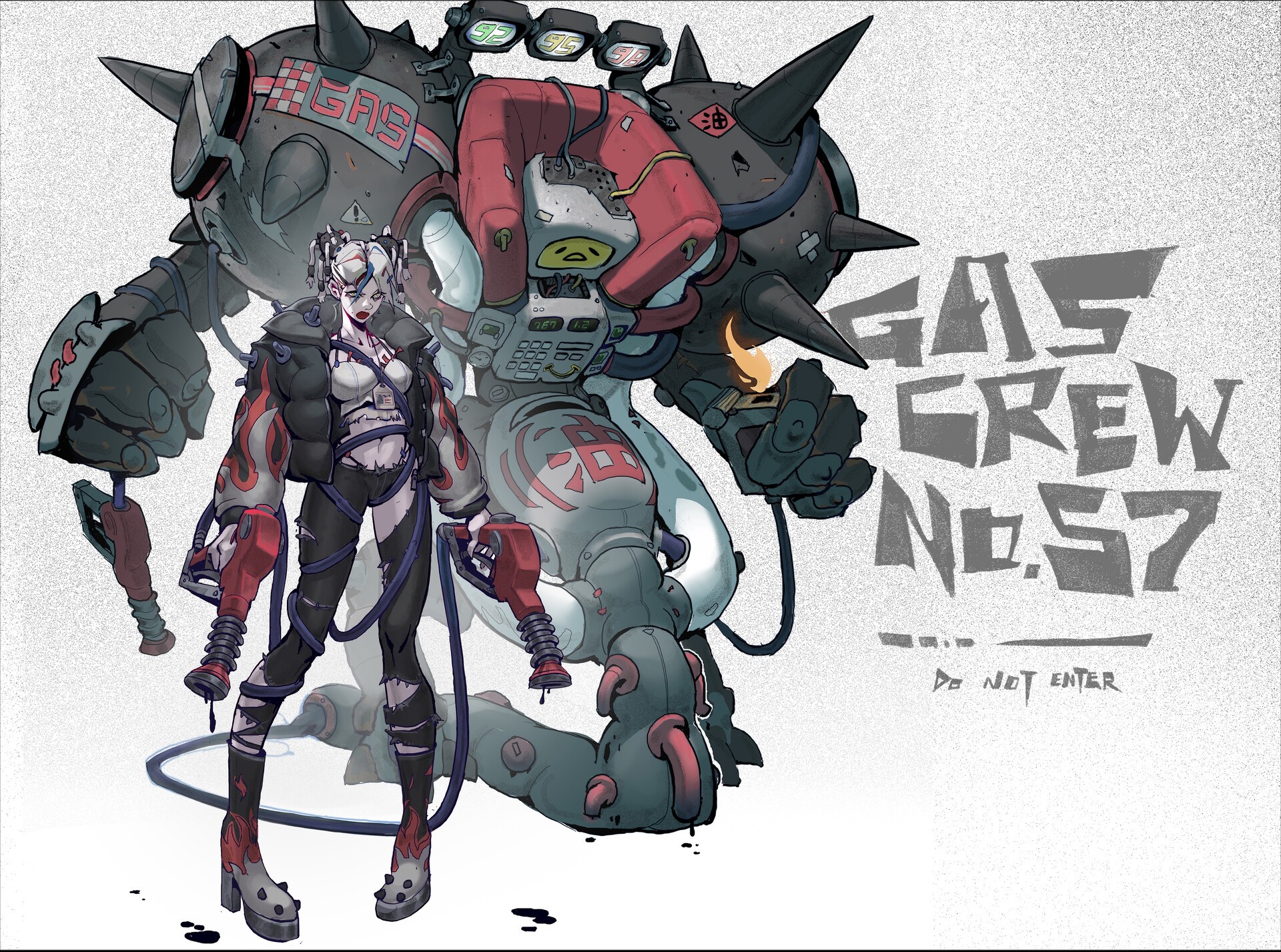 Gas Crew No. 57 Sci-Fi Artwork HD Wallpaper