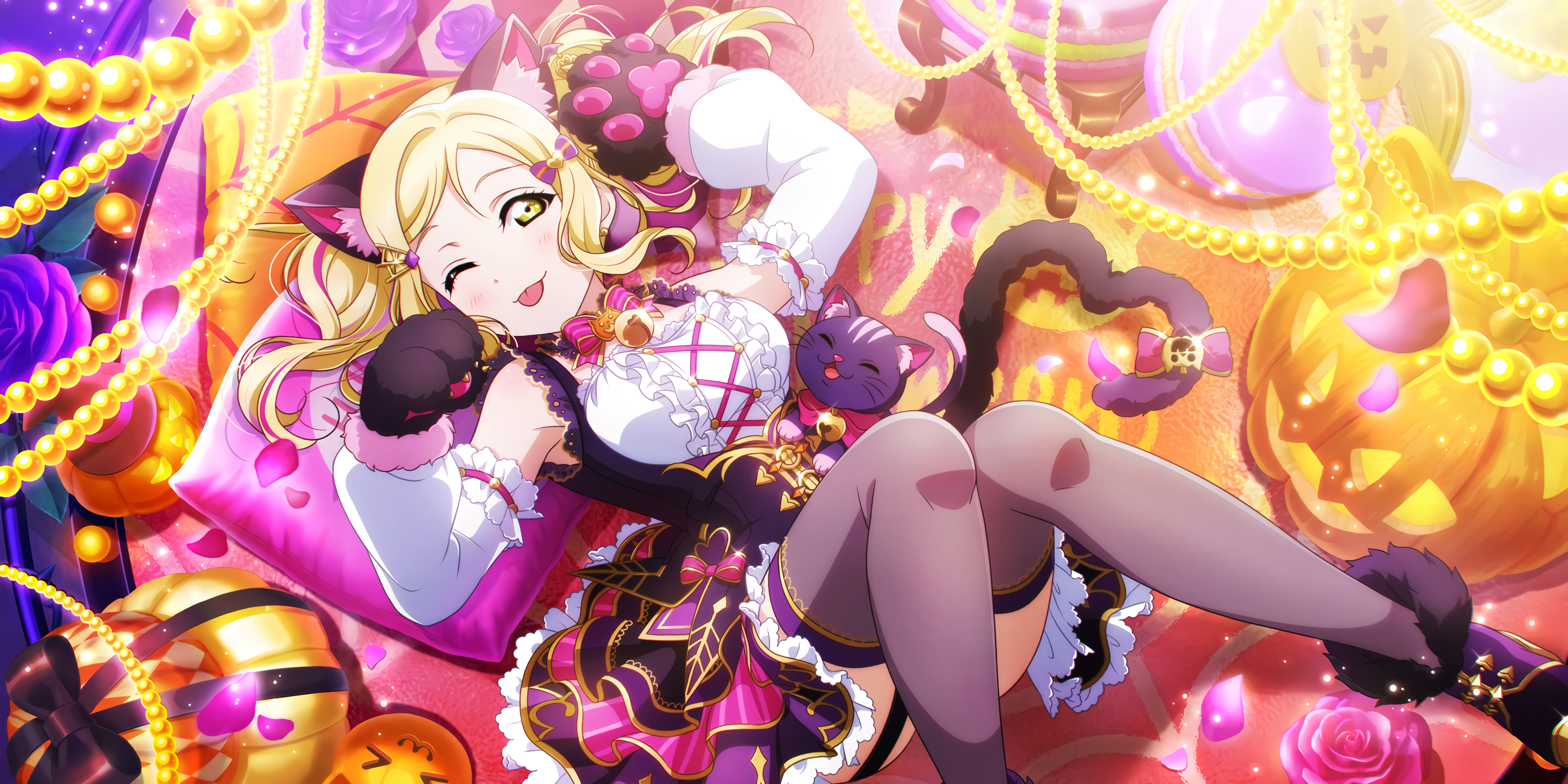 Ohara Mari from Love Live! Sunshine!! Halloween HD Wallpaper
