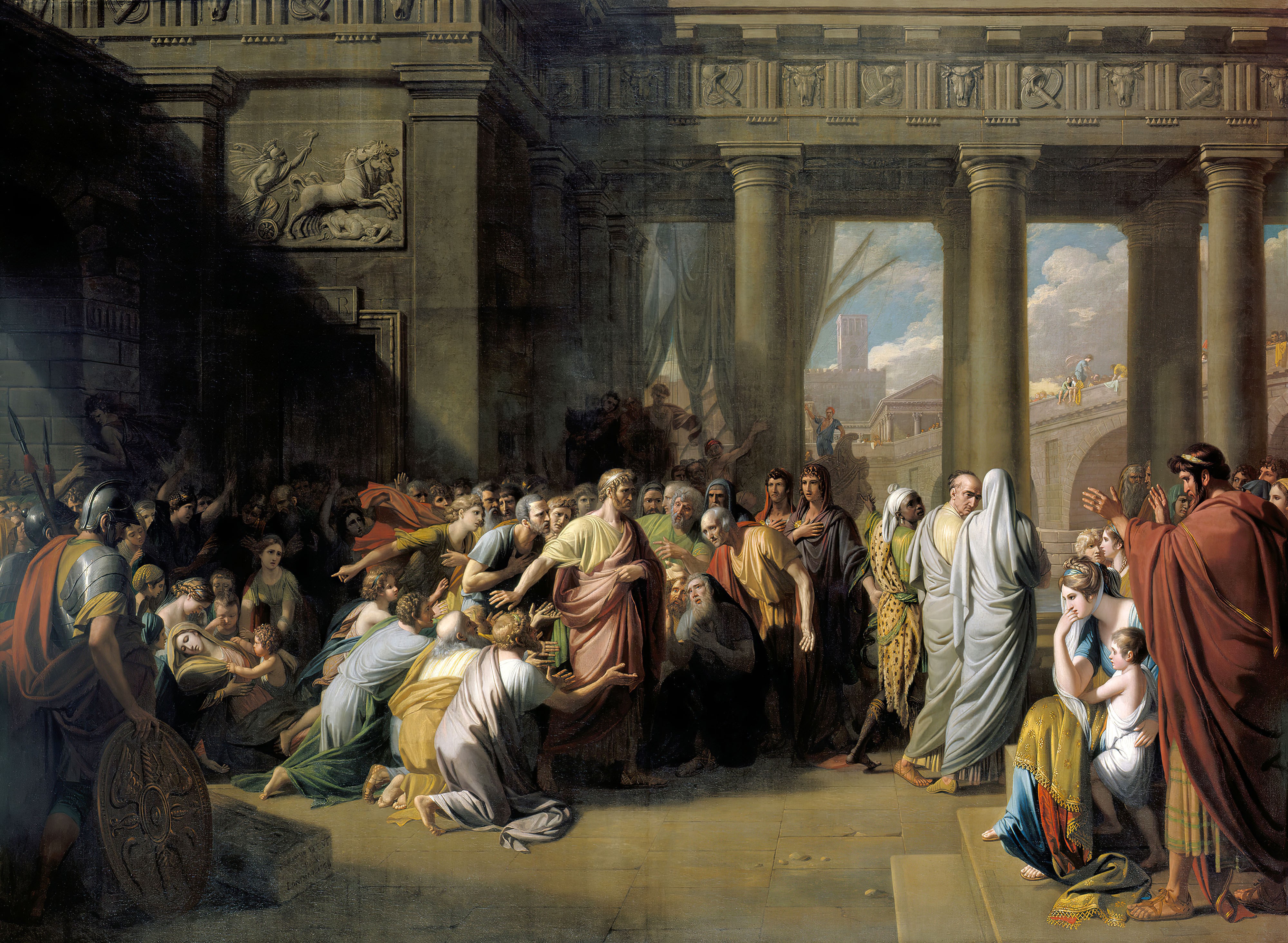 The Departure of Regulus by Benjamin West HD Wallpaper