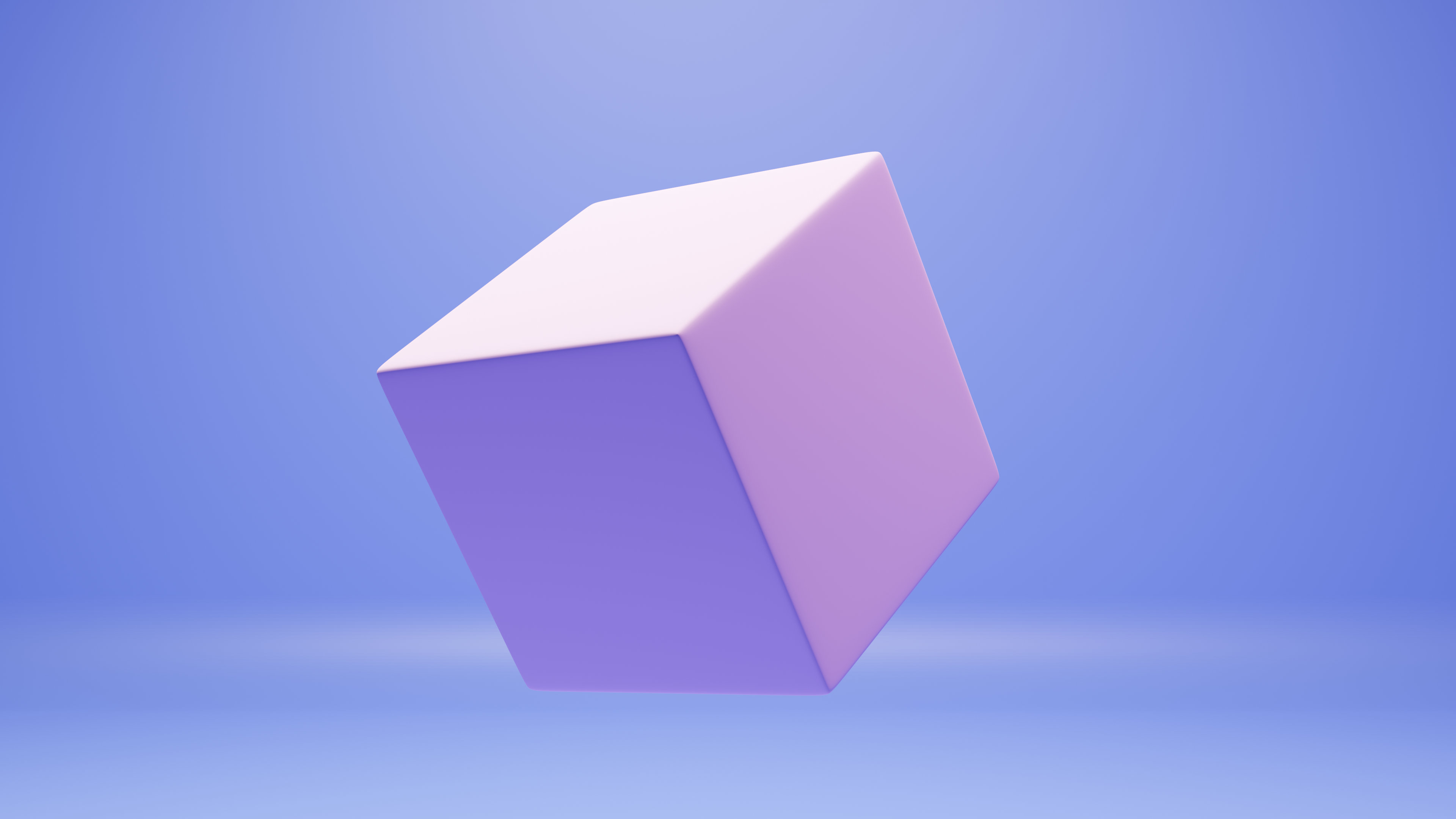 4K abstract cube on a simple background HD Wallpaper