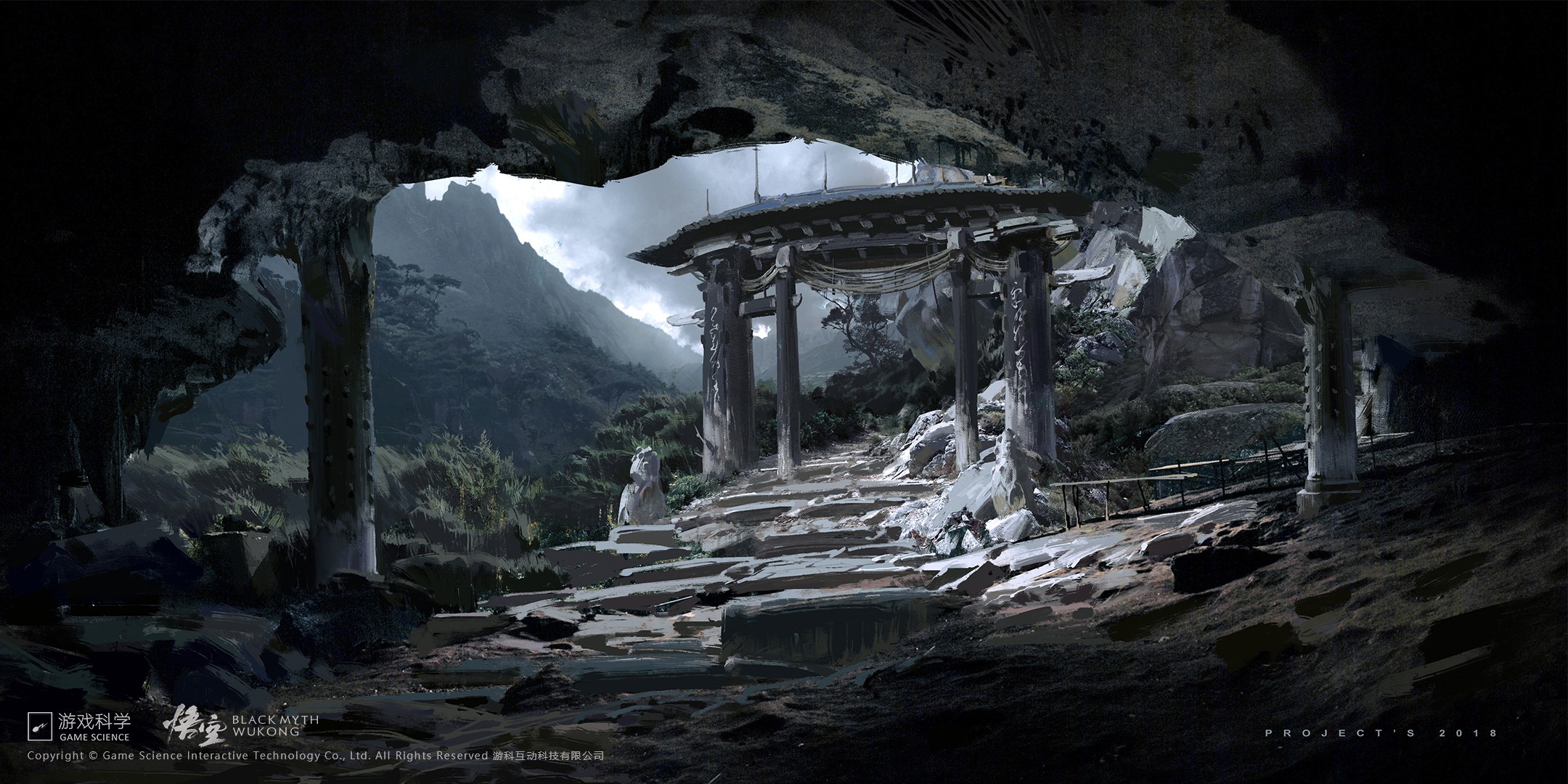 Black Myth: Wukong concept art from Game Science HD Wallpaper