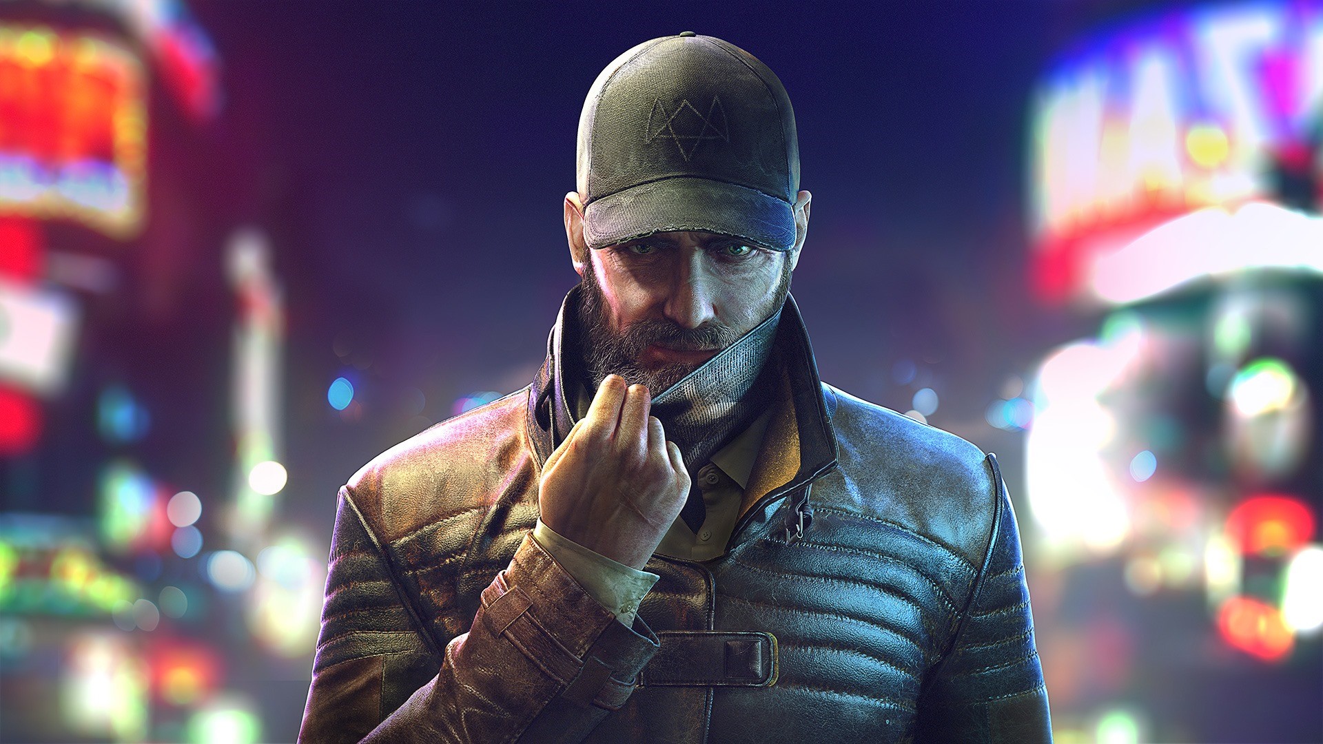 Aiden Pearce from Watch Dogs wearing a cap and jacket HD Wallpaper