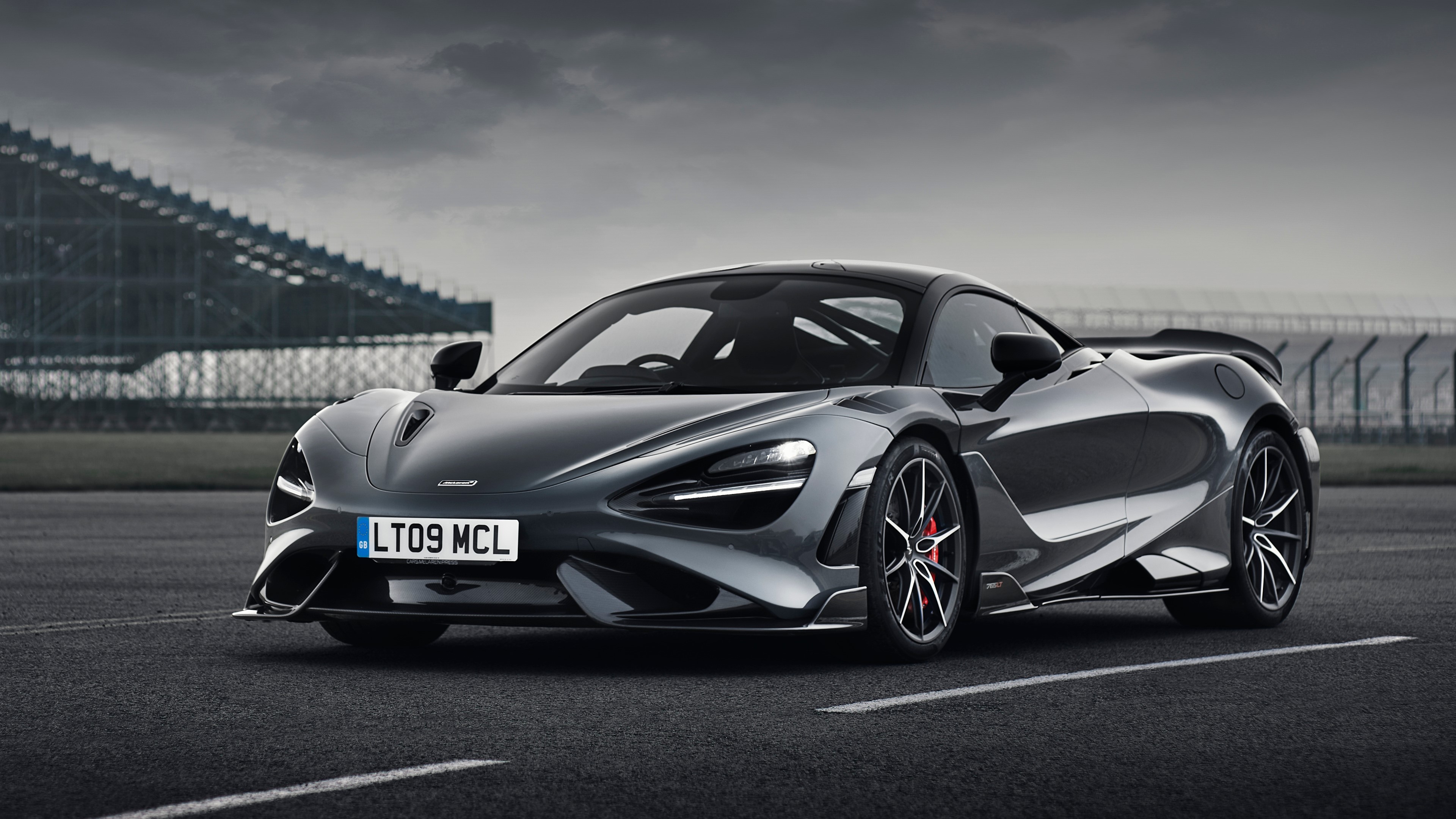 McLaren 765LT Supercar on Race Track HD Wallpaper