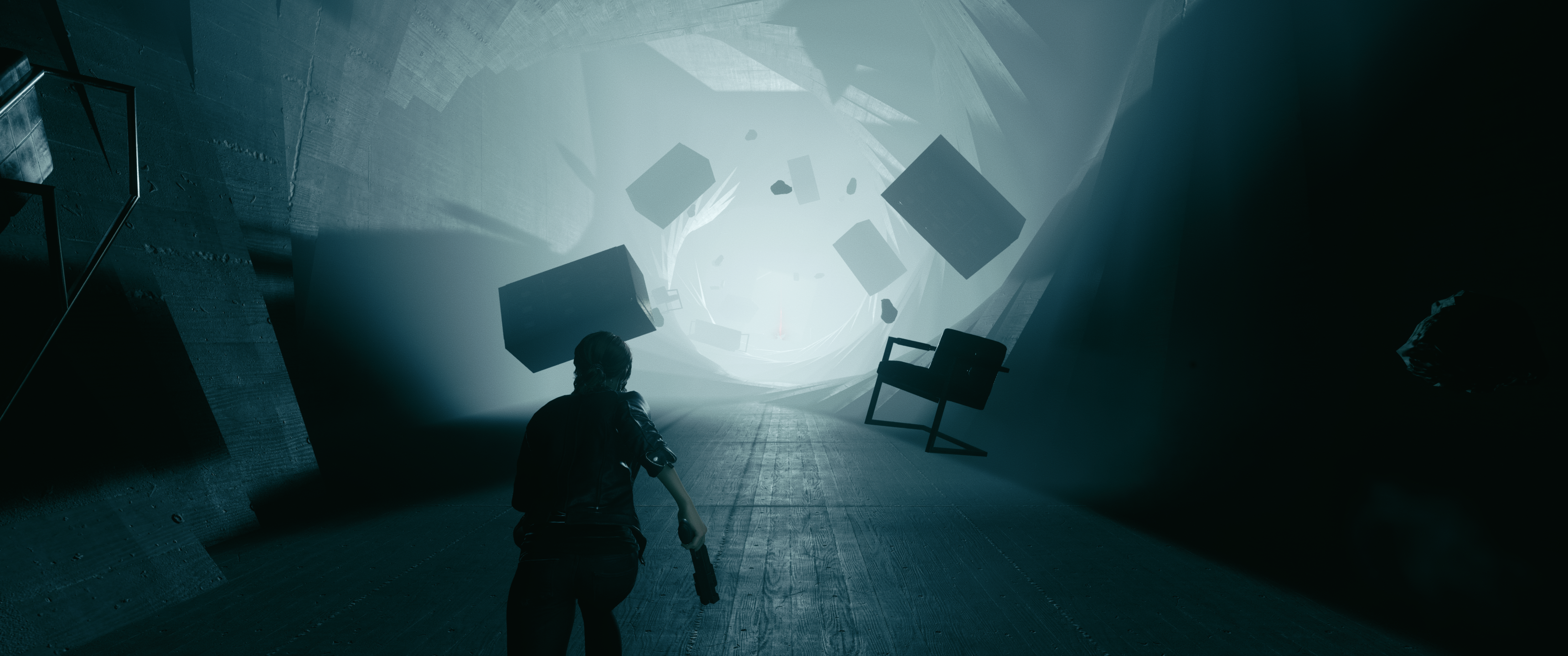 Jesse Faden from Control in a surreal environment HD Wallpaper