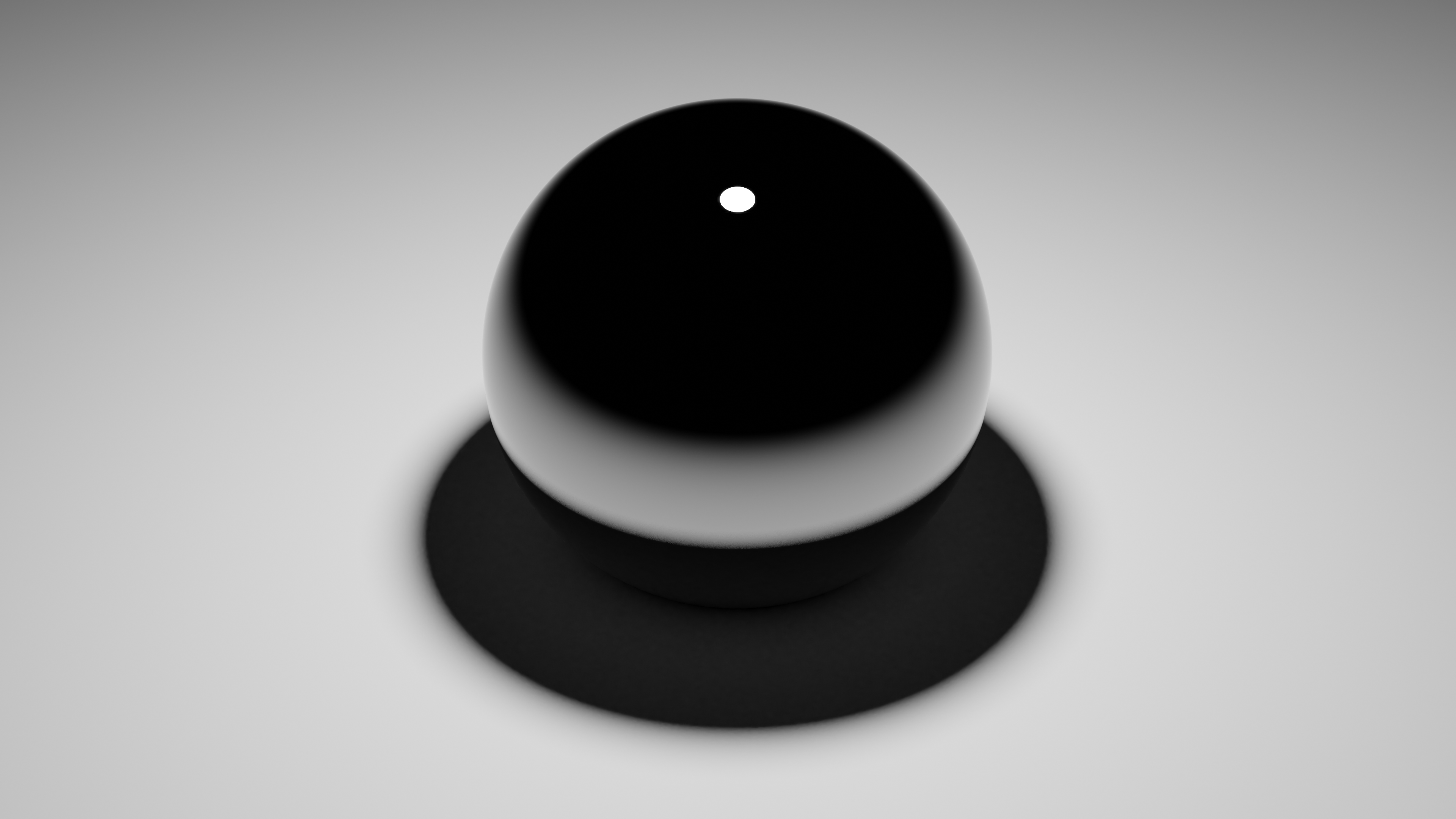 3D Abstract Black Ball on White Background HD Wallpaper