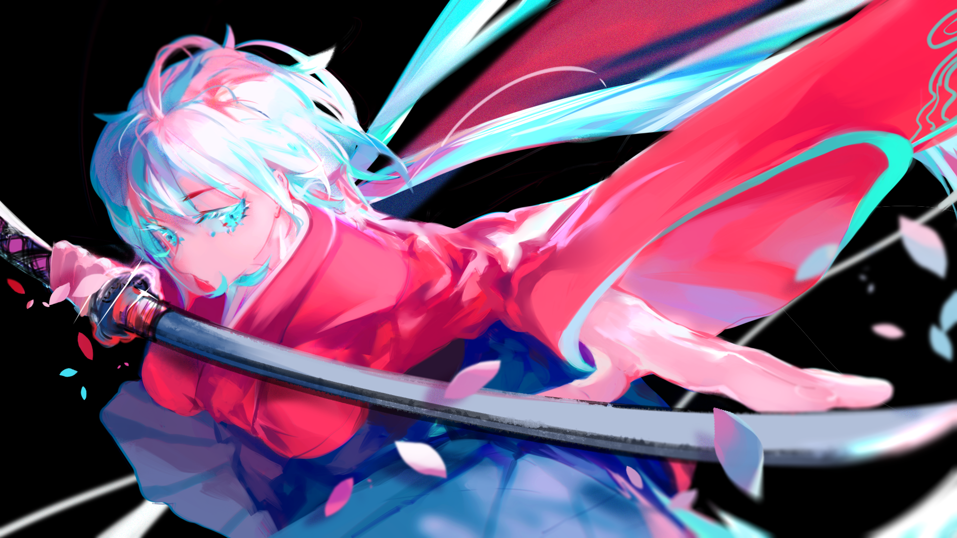 KANATA with Katana and Kimono HD Wallpaper