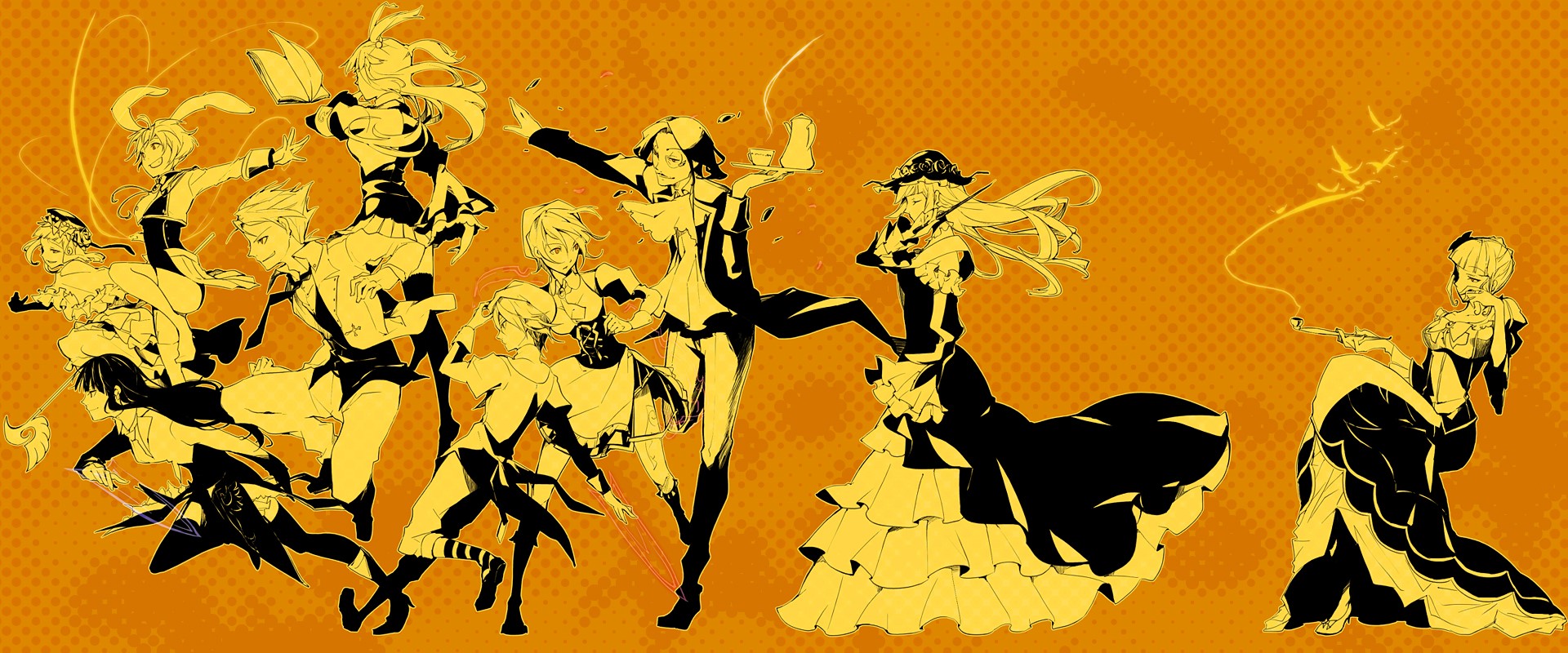 Umineko no Naku Koro ni characters HD Wallpaper