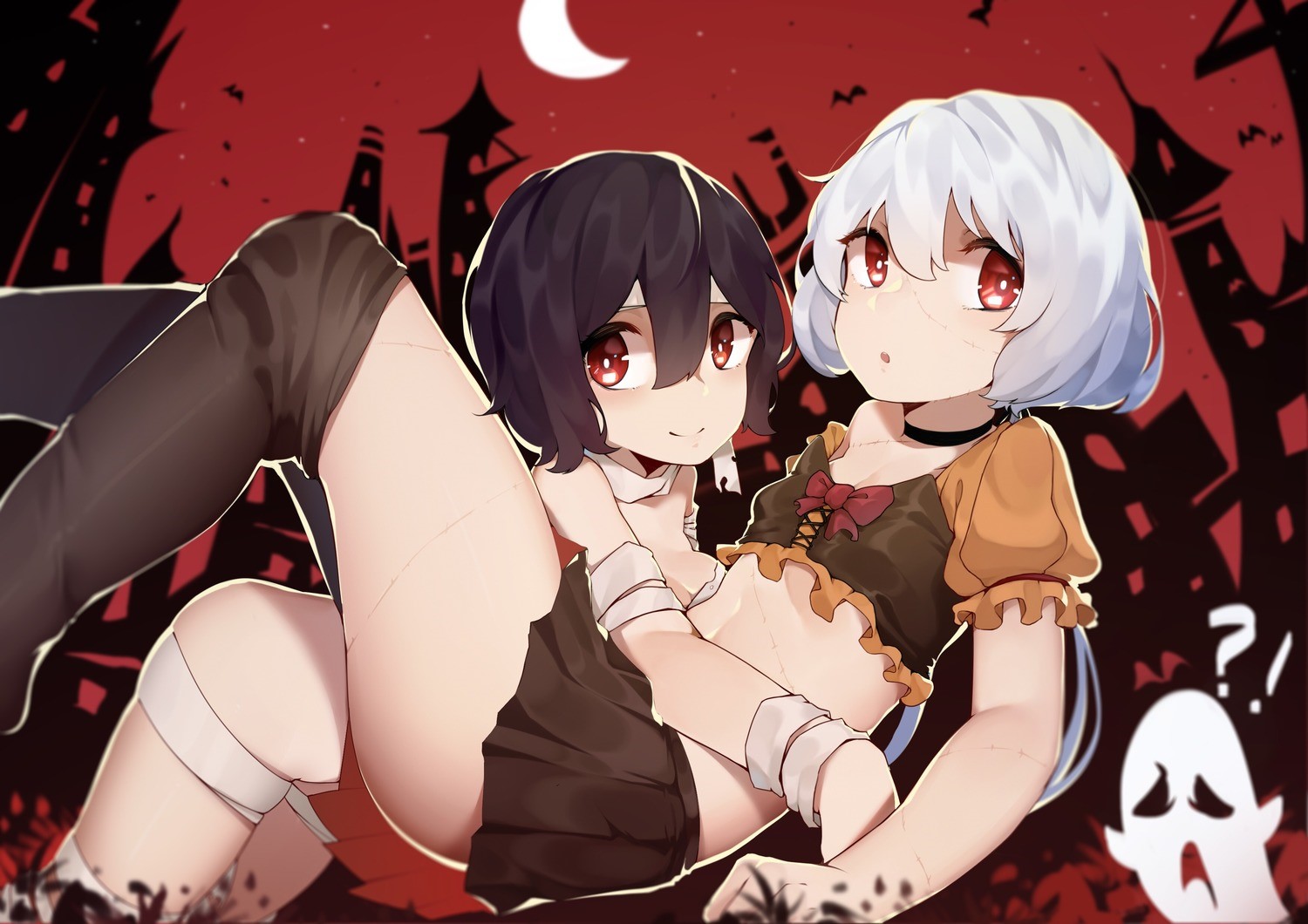 Junko Konno and Ai Mizuno from Zombieland Saga HD Wallpaper