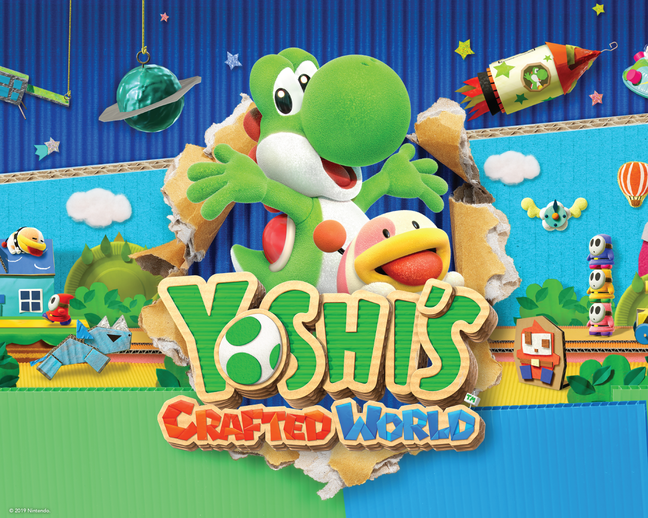 Yoshi's Crafted World Nintendo Switch HD Wallpaper