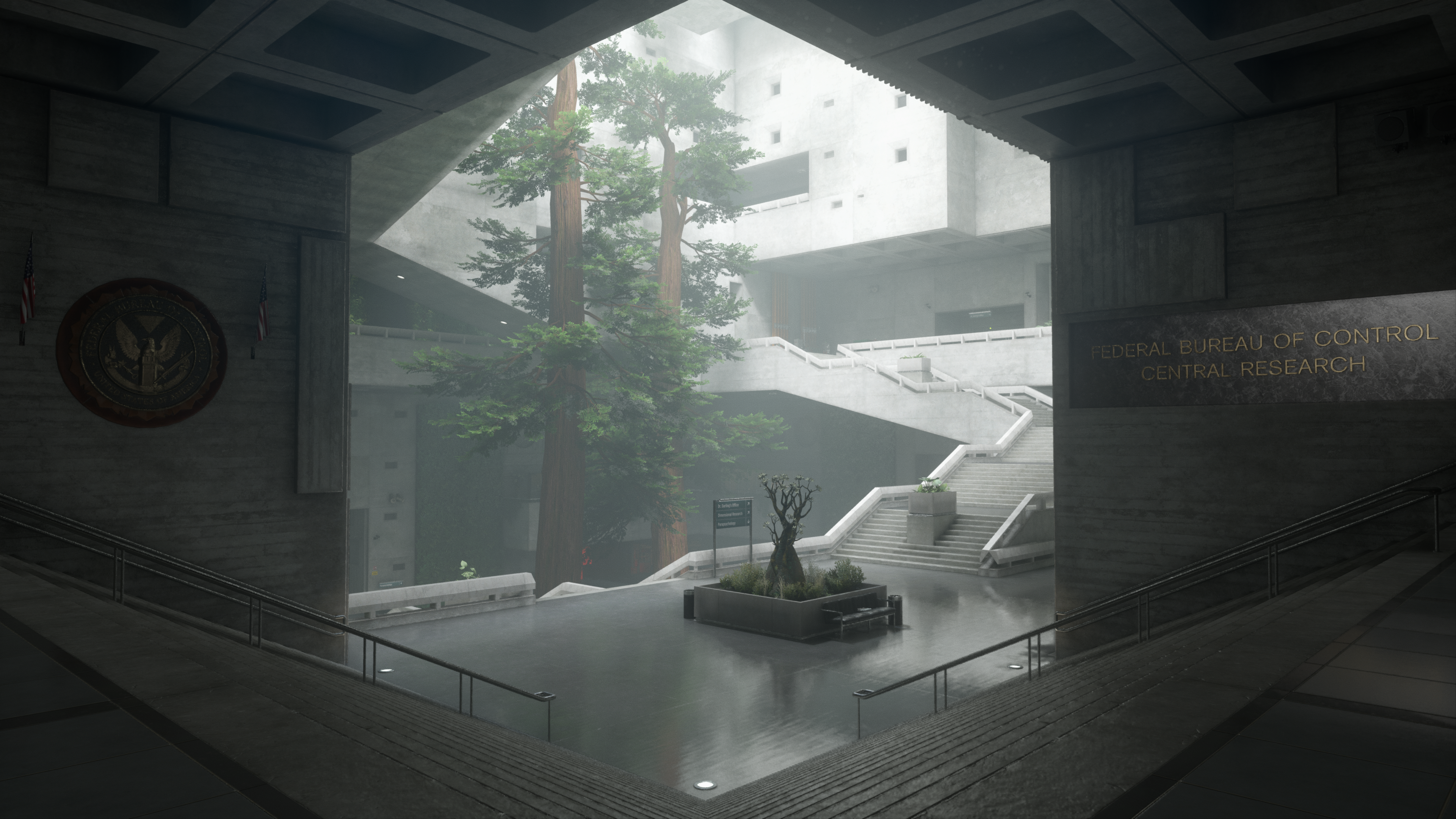 Federal Bureau of Control Central Research HD Wallpaper