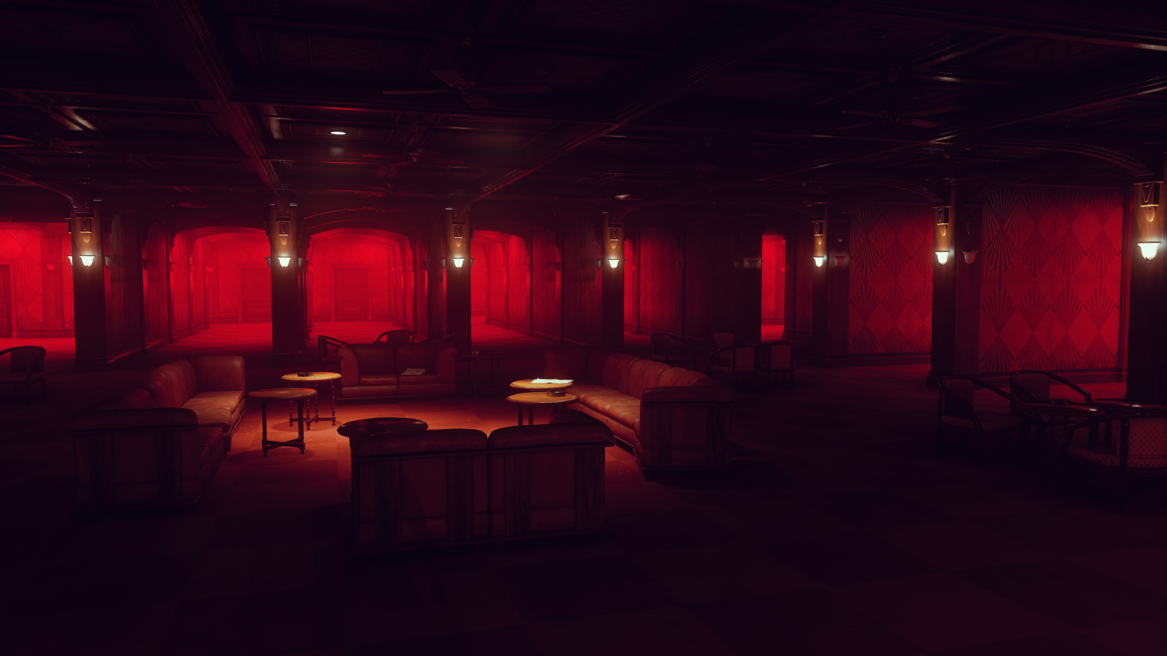 Lounge in Ashtray Maze from Control HD Wallpaper
