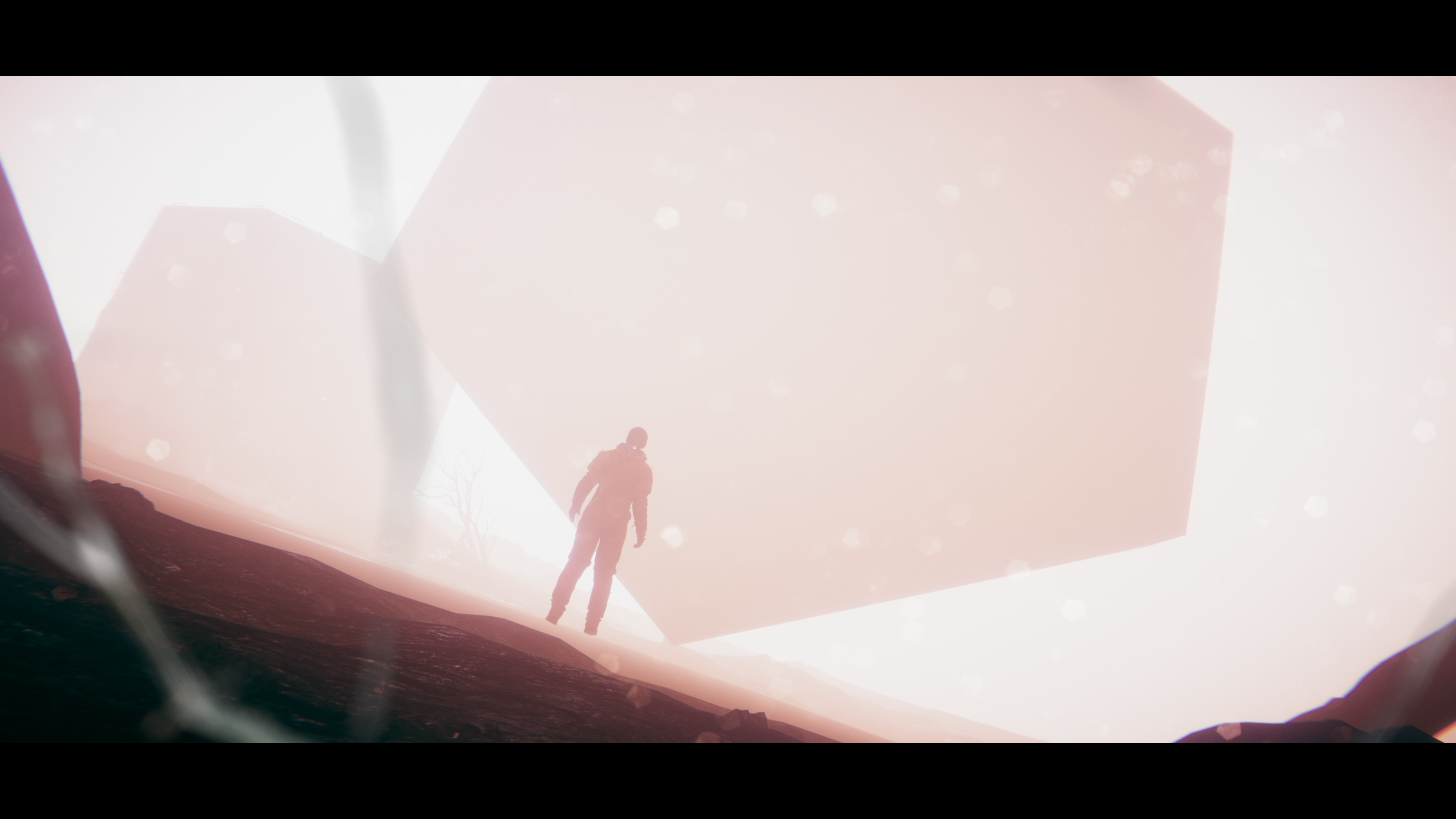 Astronaut in a science fiction landscape from Observation Video Game HD Wallpaper