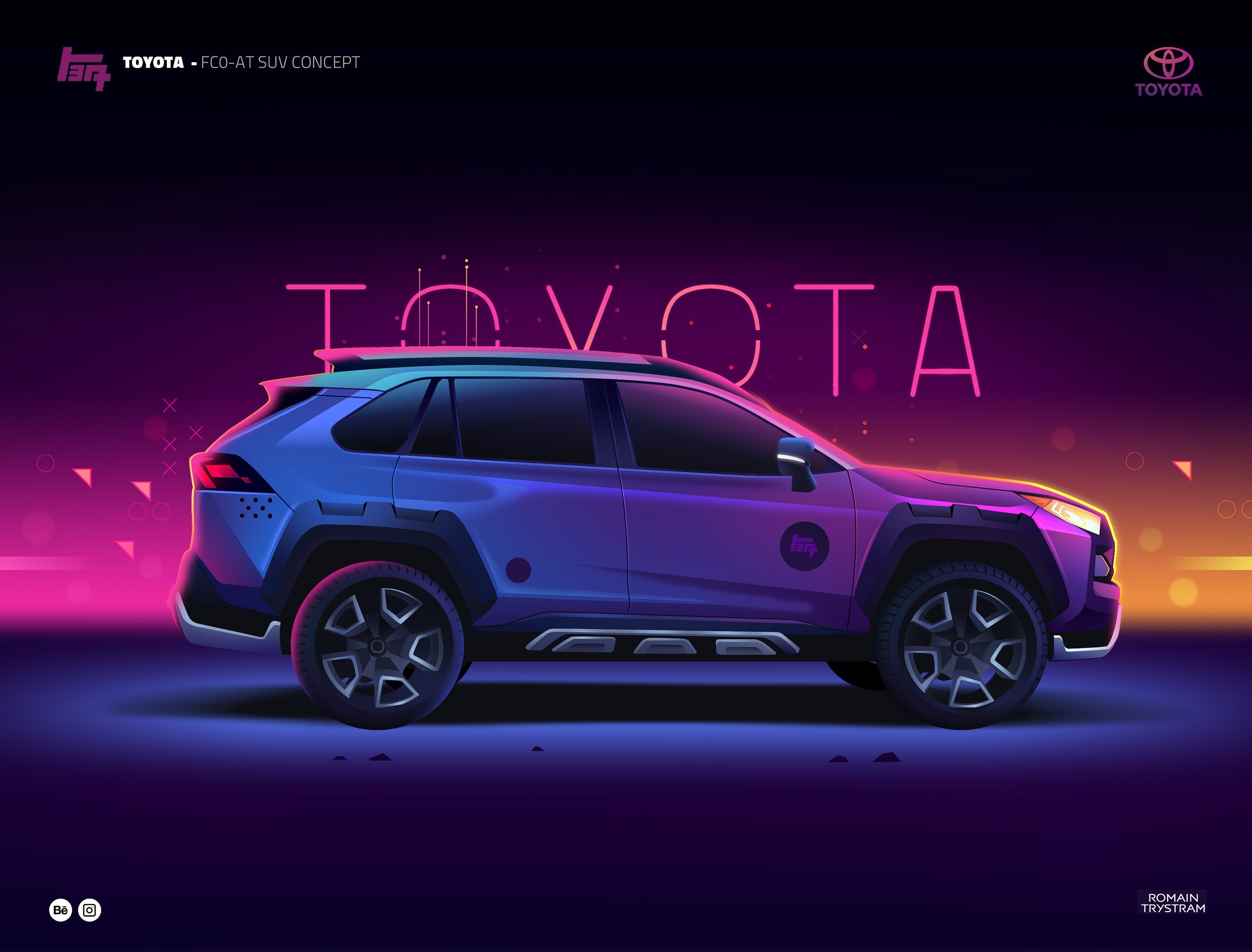 Toyota FC0-AT SUV Concept Car HD Wallpaper