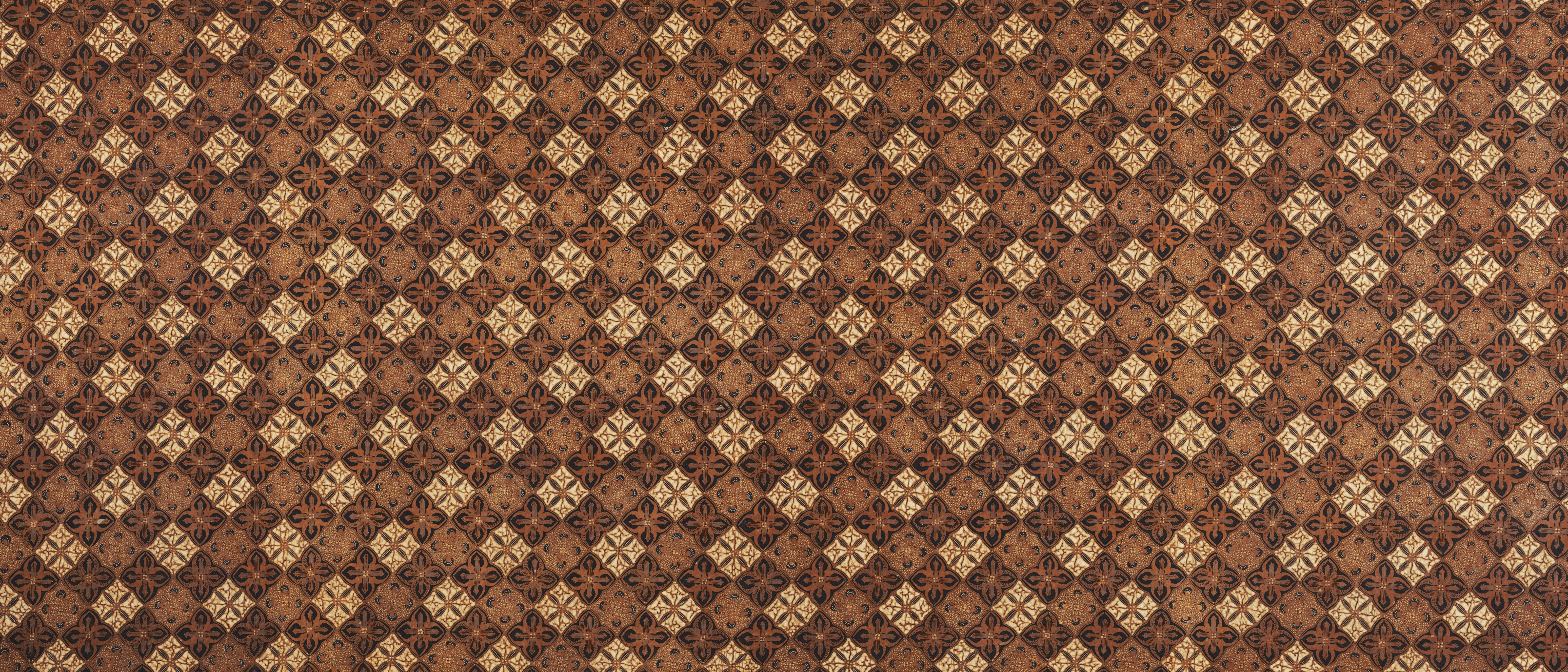 Brown and gold diamond pattern fabric texture HD Wallpaper