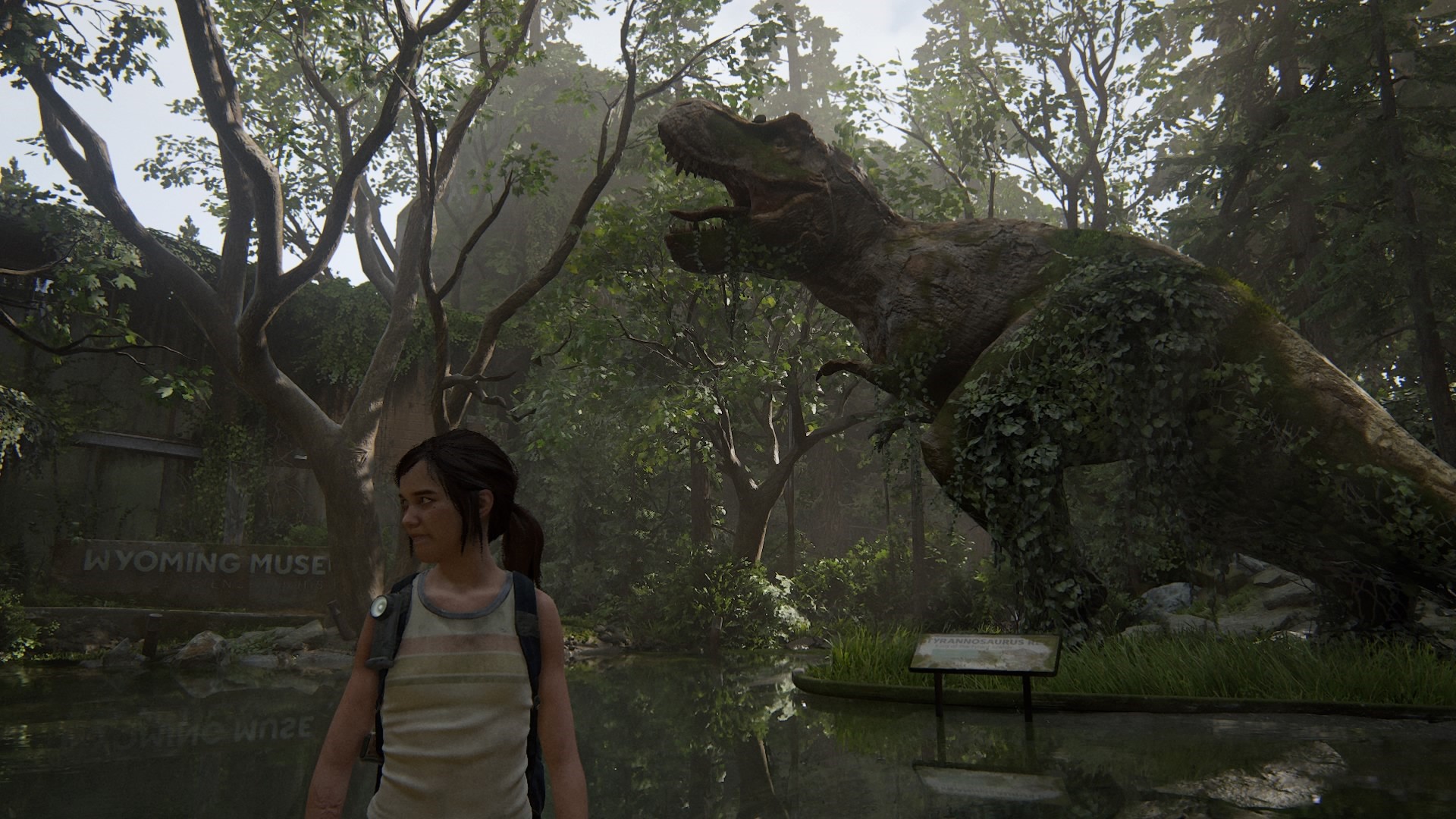 Ellie from The Last of Us Part II in a museum HD Wallpaper