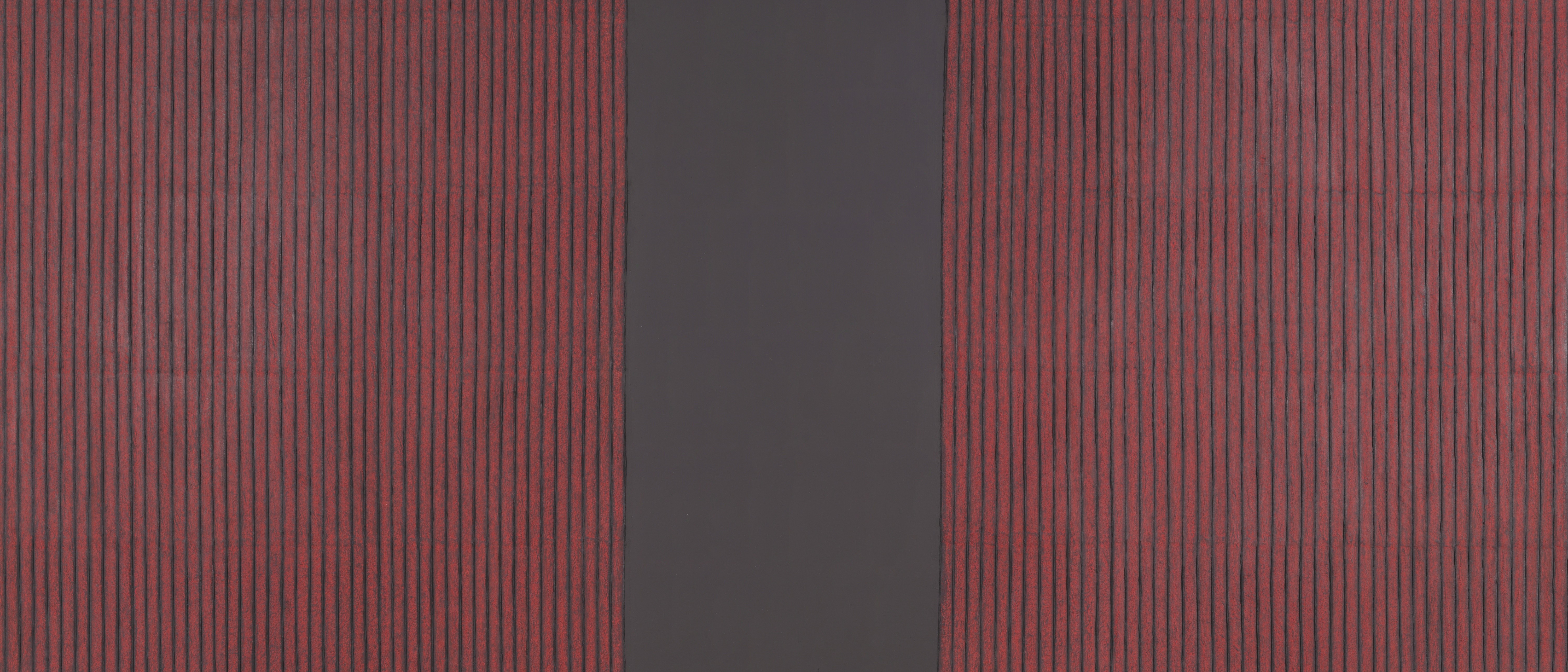 Red and gray striped abstract painting HD Wallpaper