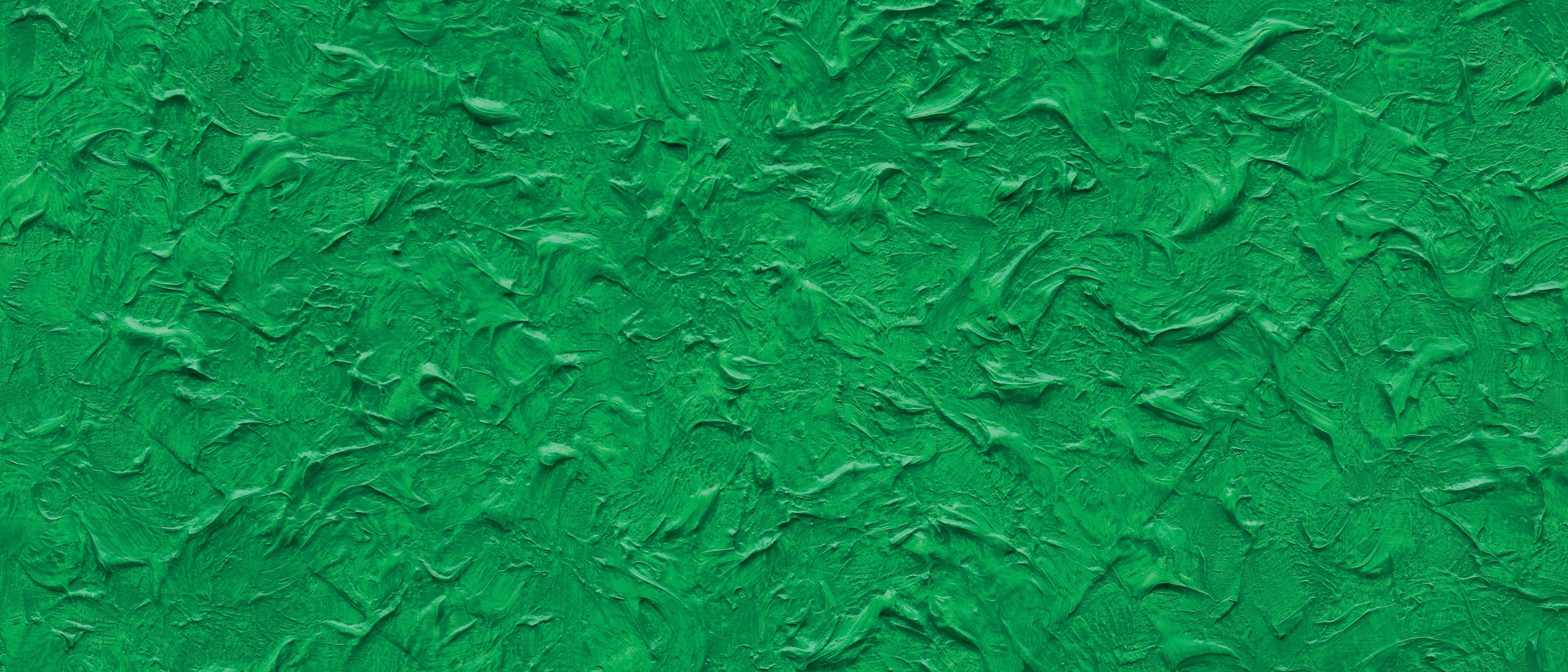 Green abstract textured painting HD Wallpaper