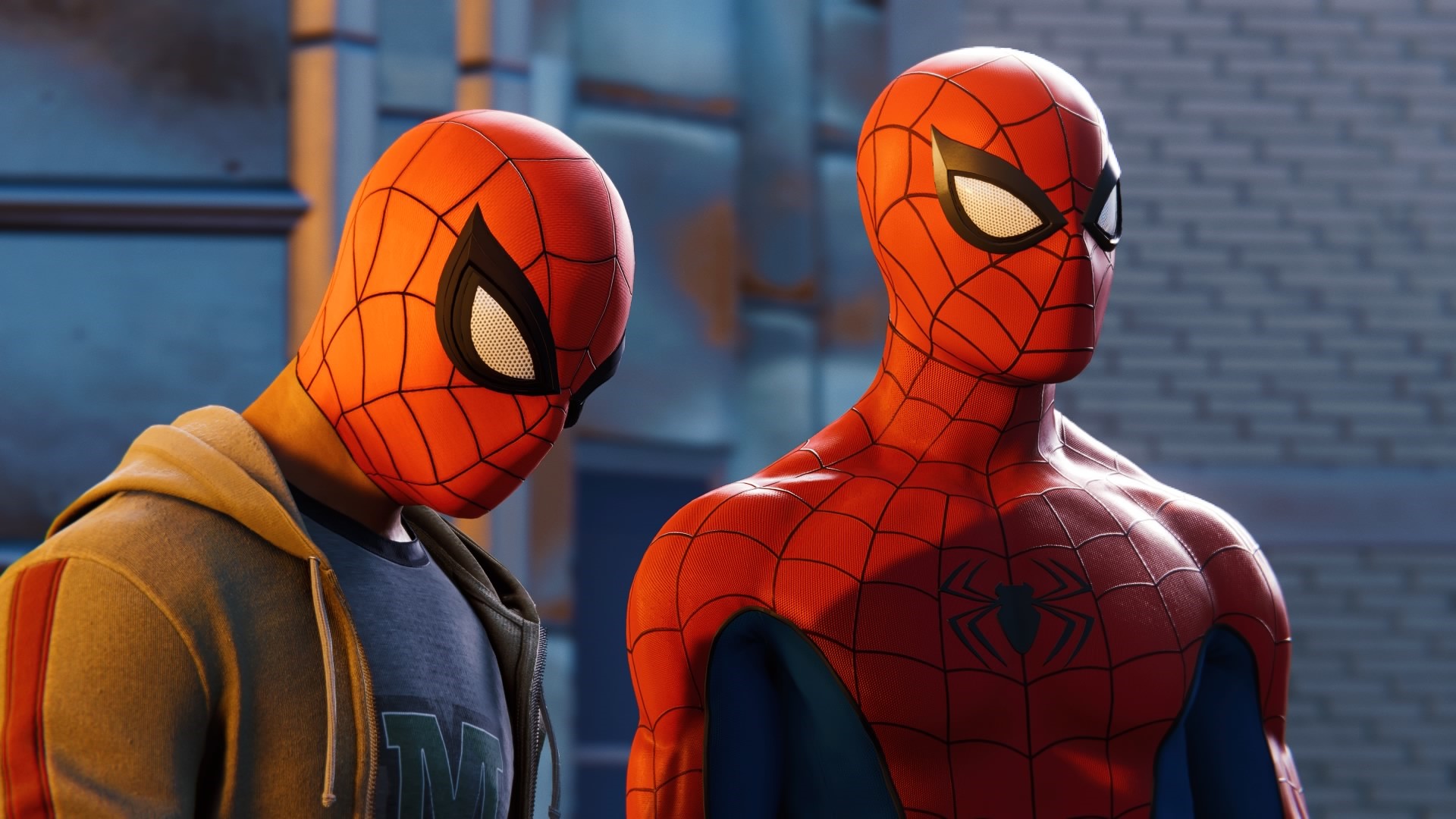 Spider-Man and Miles Morales from Marvel's Spider-Man HD Wallpaper