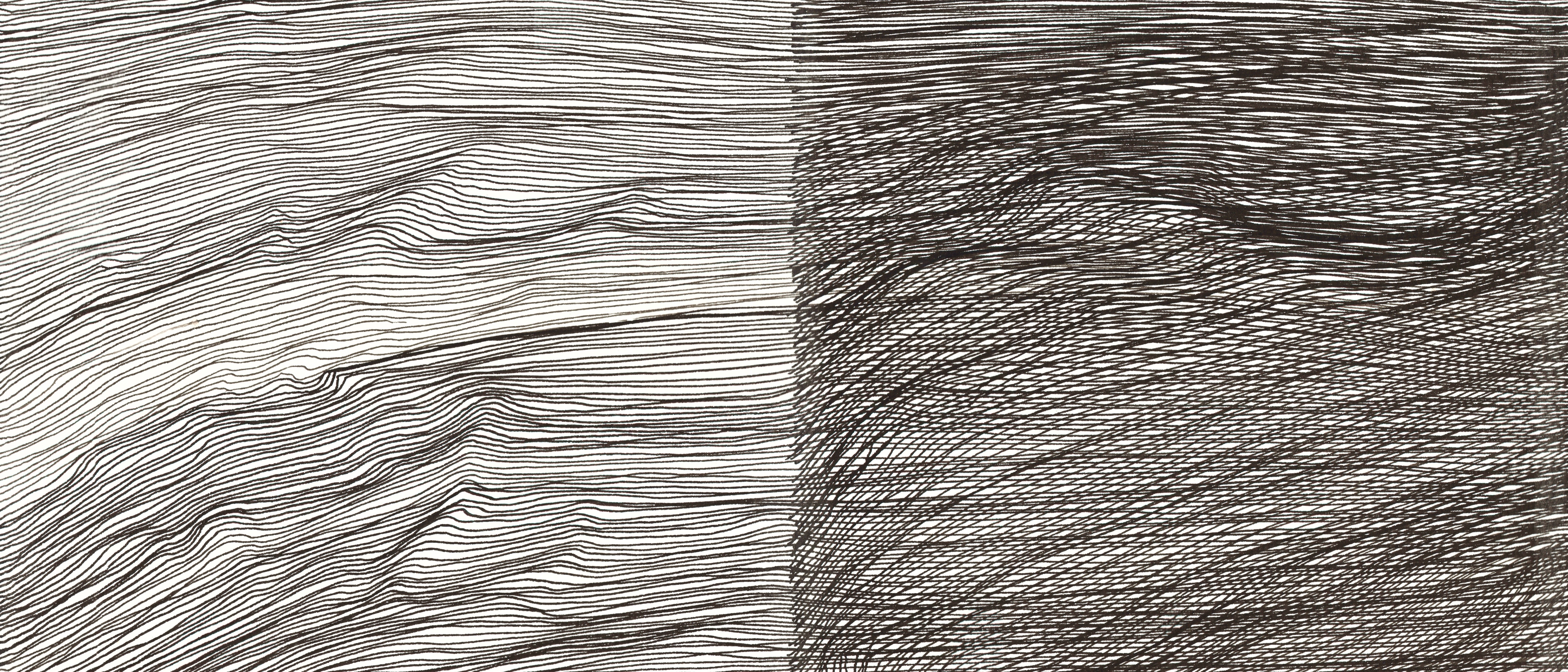 Abstract ink drawing with parallel lines HD Wallpaper