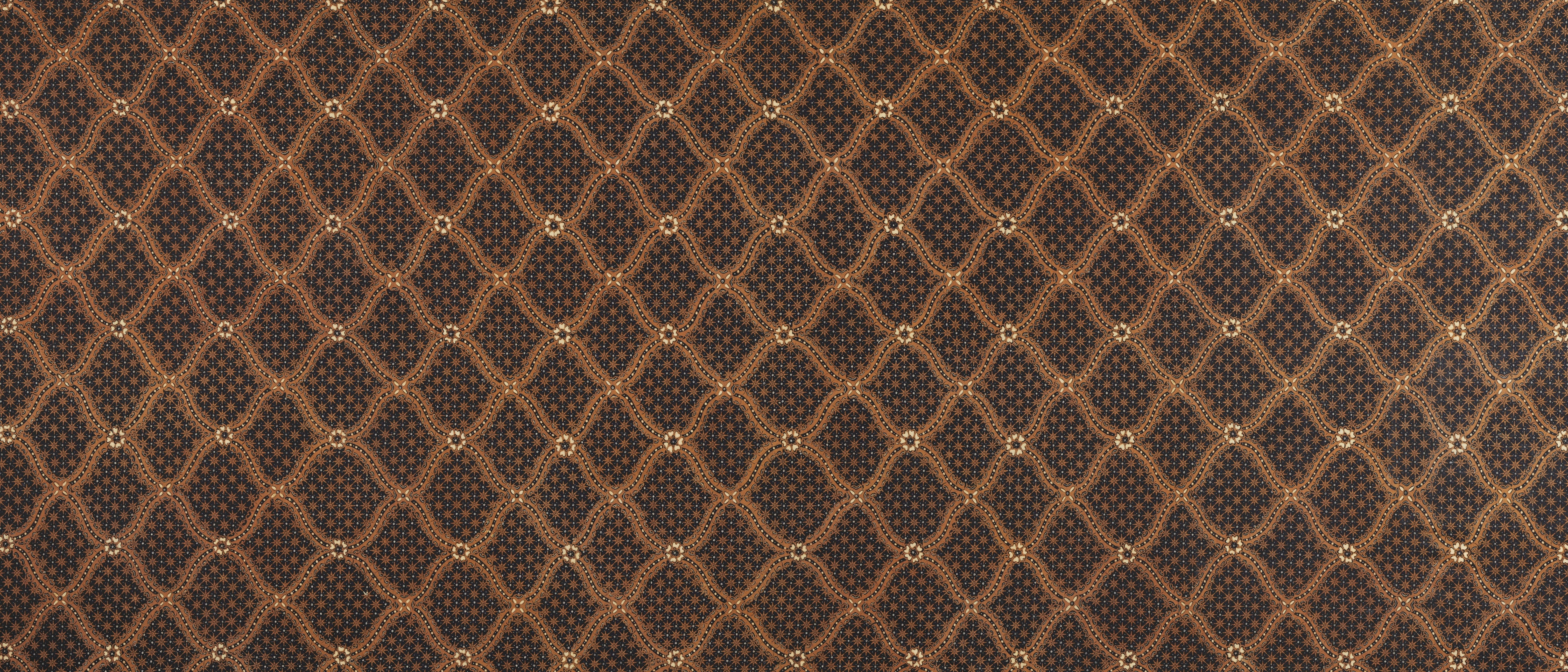 Brown and gold diamond pattern fabric texture HD Wallpaper