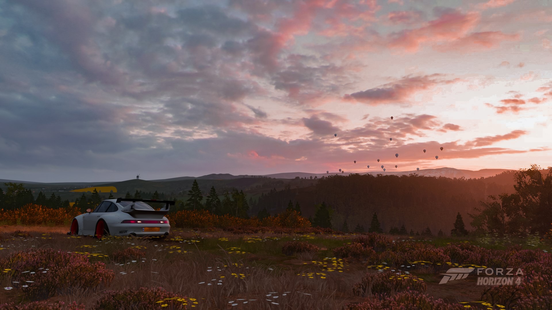 Porsche 911 in Forza Horizon 4 at sunset HD Wallpaper