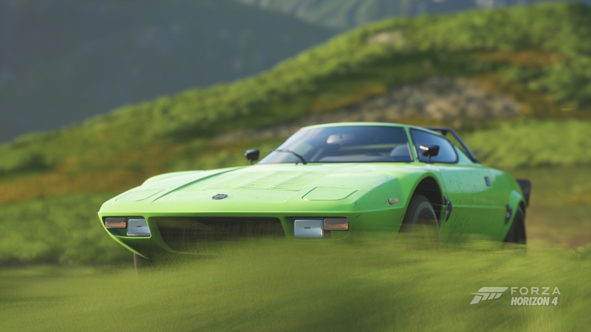Green Lancia Stratos in Forza Horizon 4 HD Wallpaper
