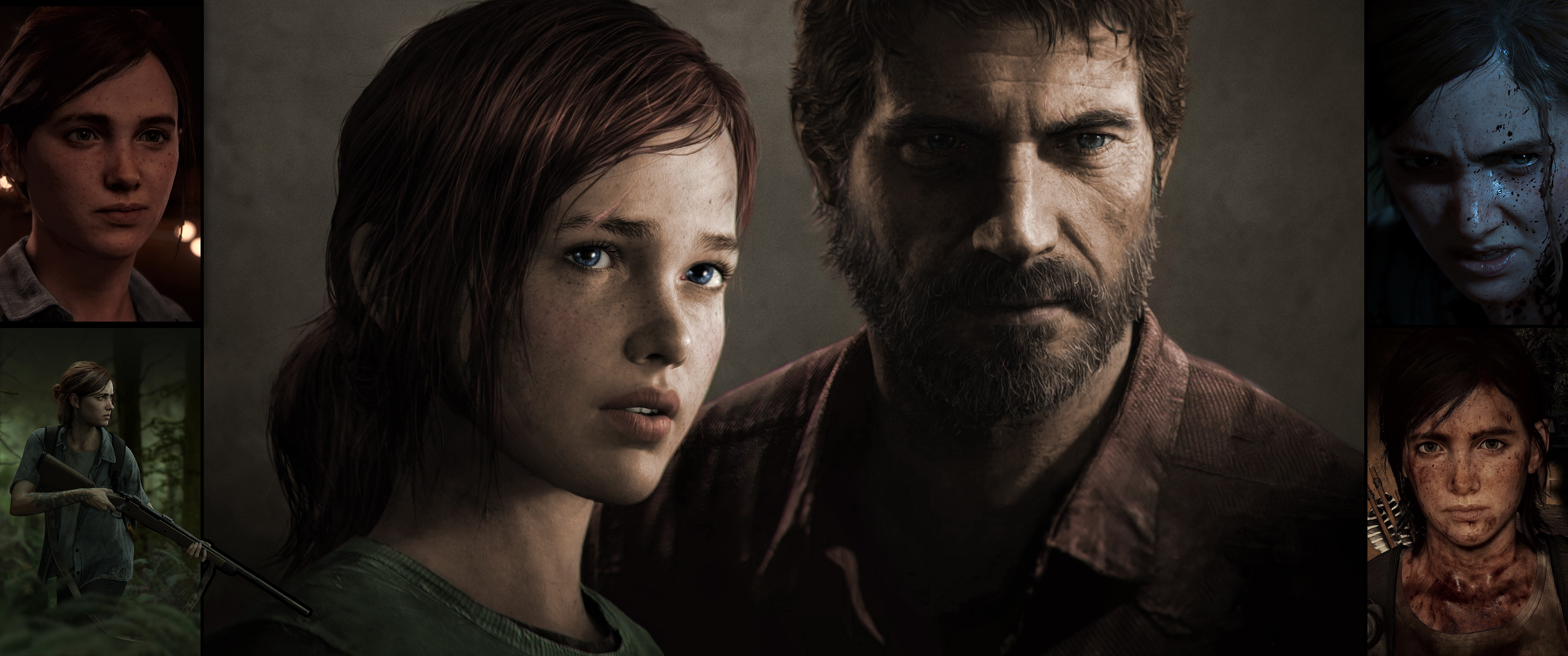 Ellie and Joel from The Last of Us HD Wallpaper