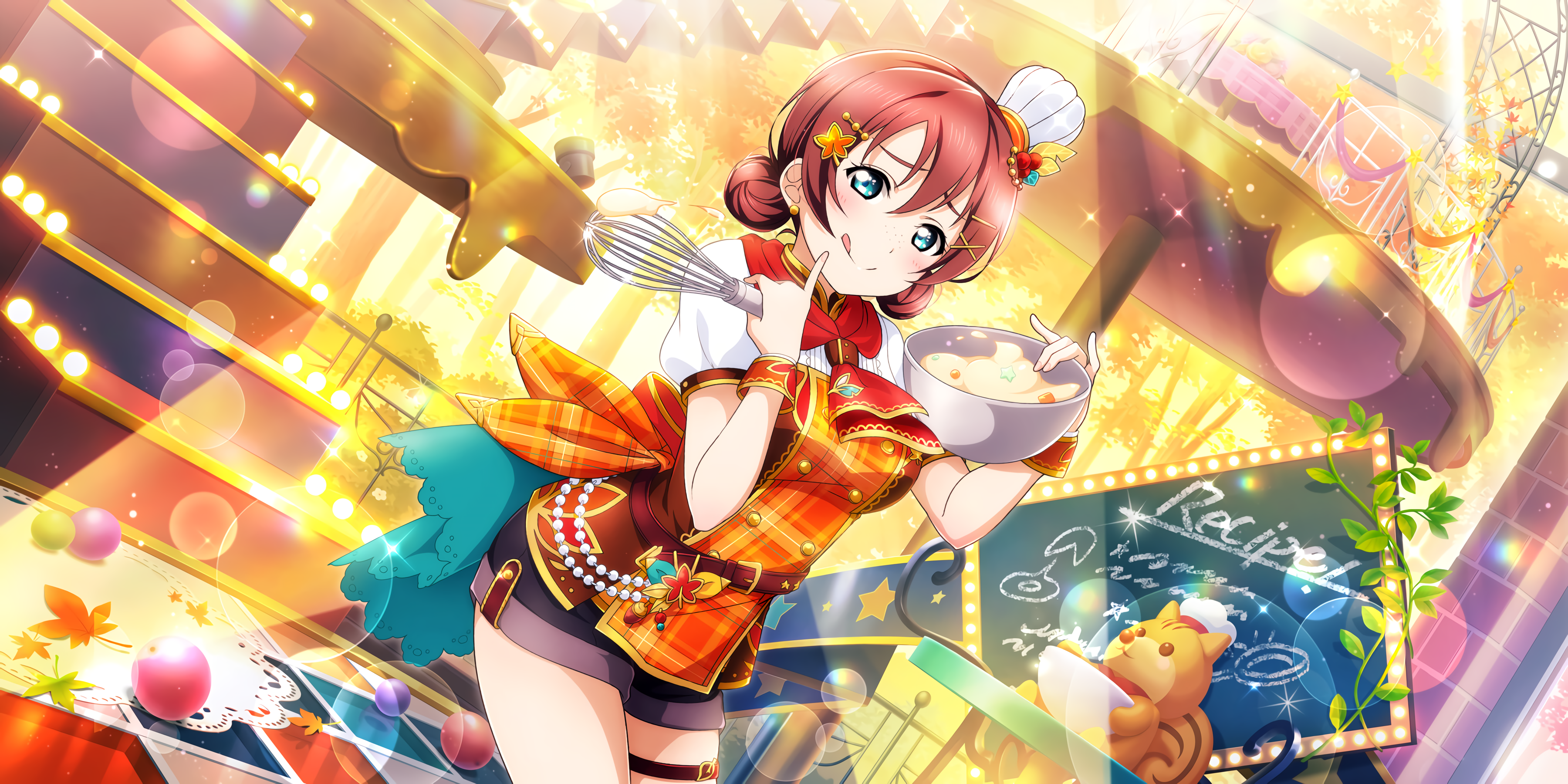 Emma Verde from Love Live! Sunshine!! cooking HD Wallpaper