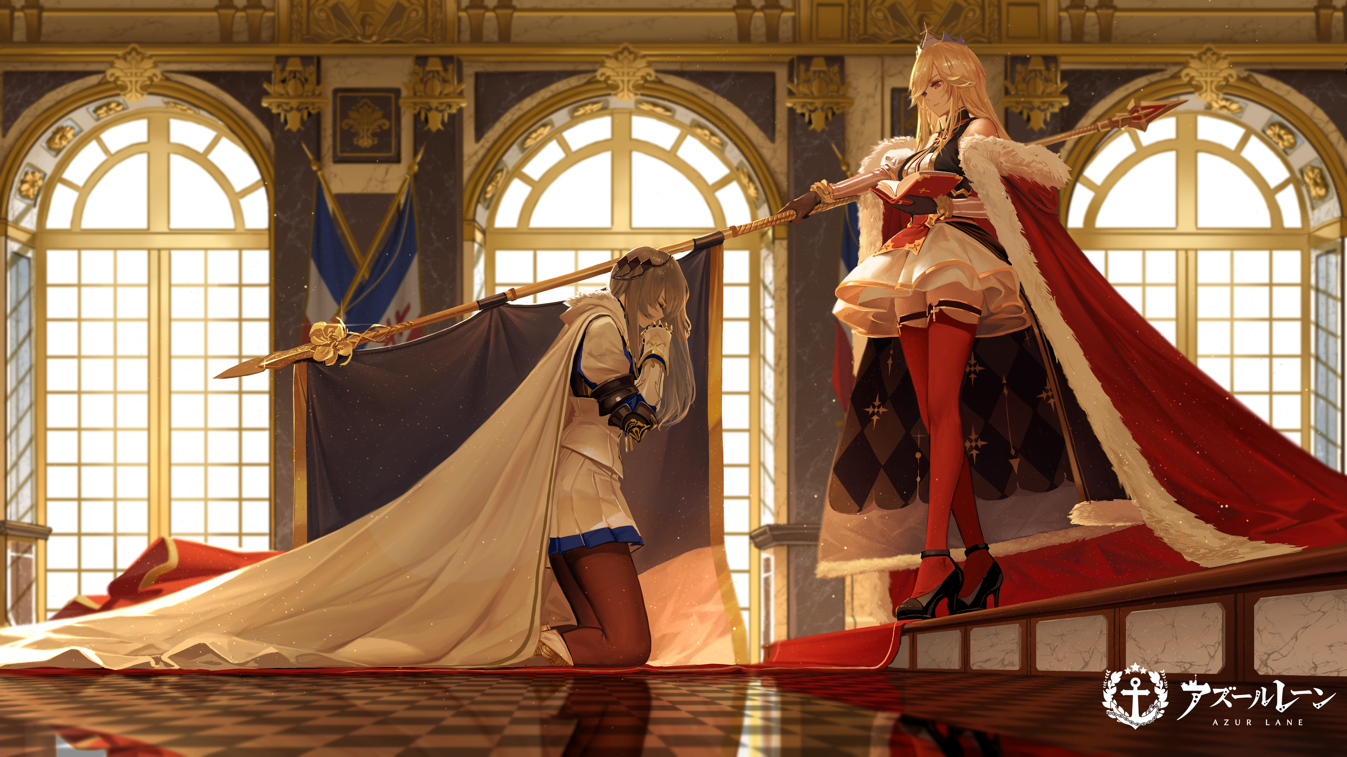 4K Richelieu and Saint Louis from Azur Lane HD Wallpaper