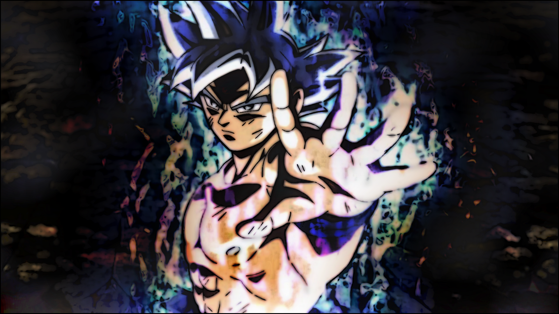 Son Goku from Dragon Ball Super in Ultra Instinct HD Wallpaper
