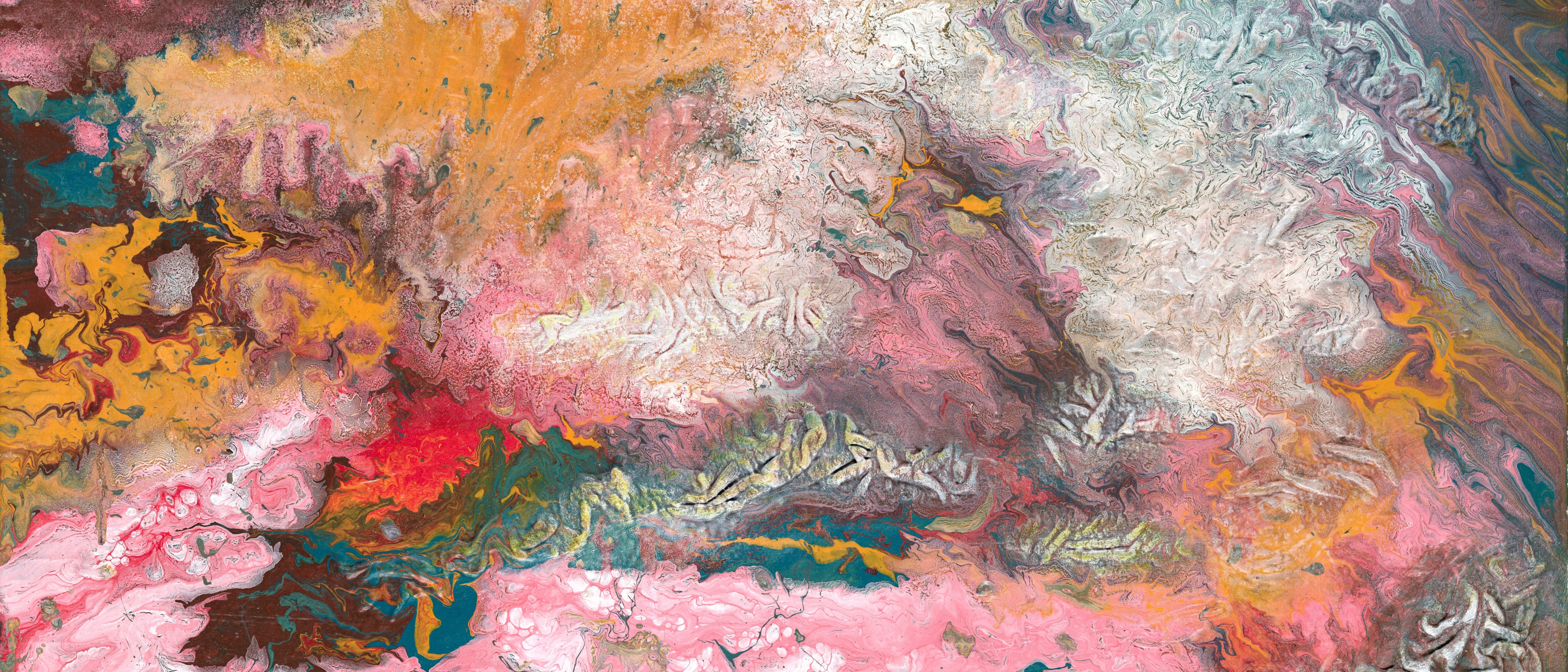 4K ultrawide abstract painting artwork HD Wallpaper
