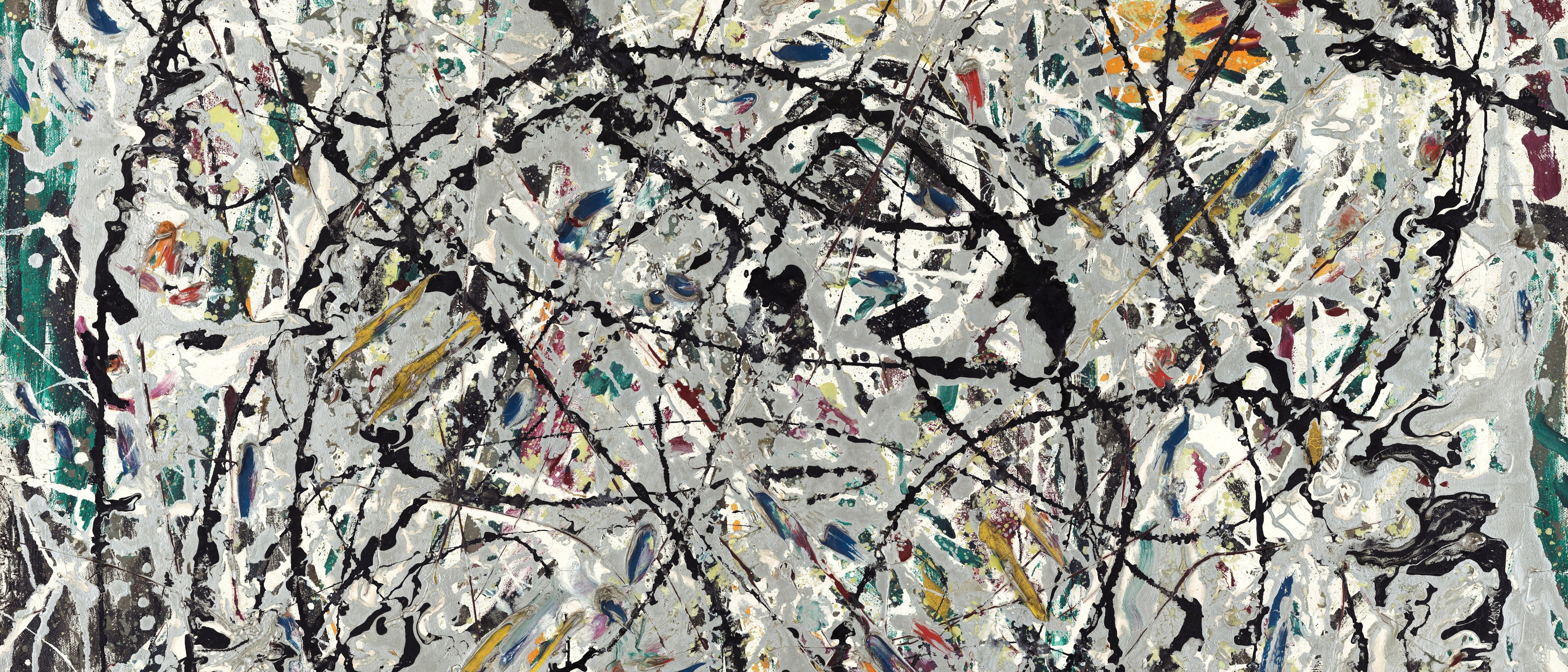 4K Abstract Jackson Pollock Painting Artwork HD Wallpaper