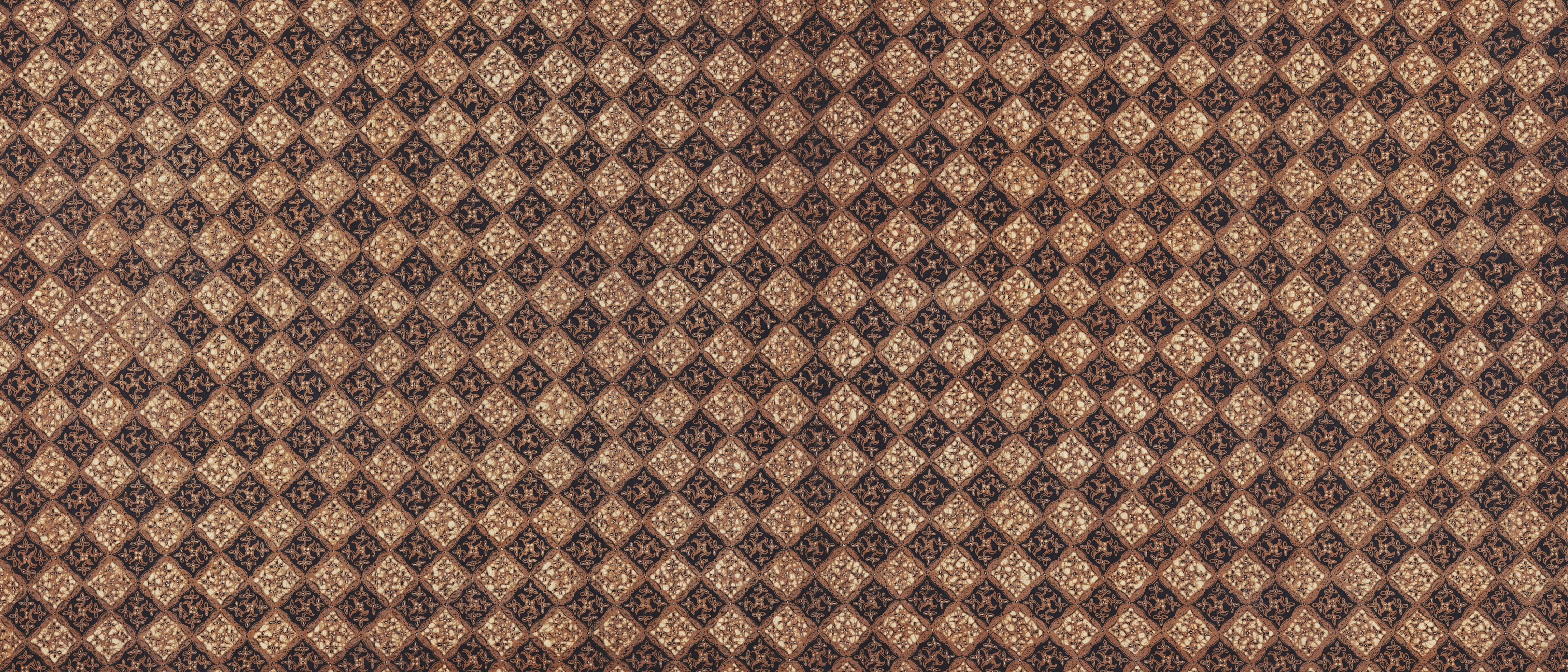 Brown and black diamond geometric fabric texture HD Wallpaper